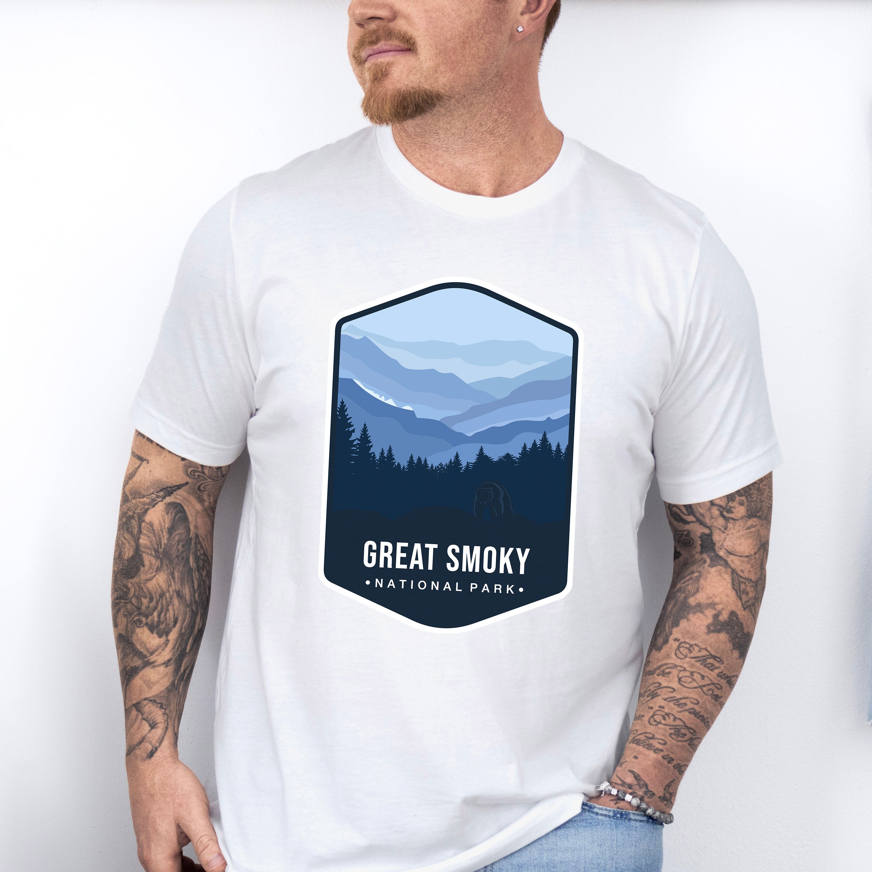 Great Smoky National Park Colorful Design - National Parks Unisex Crewneck T-Shirt Sweatshirt Hoodie