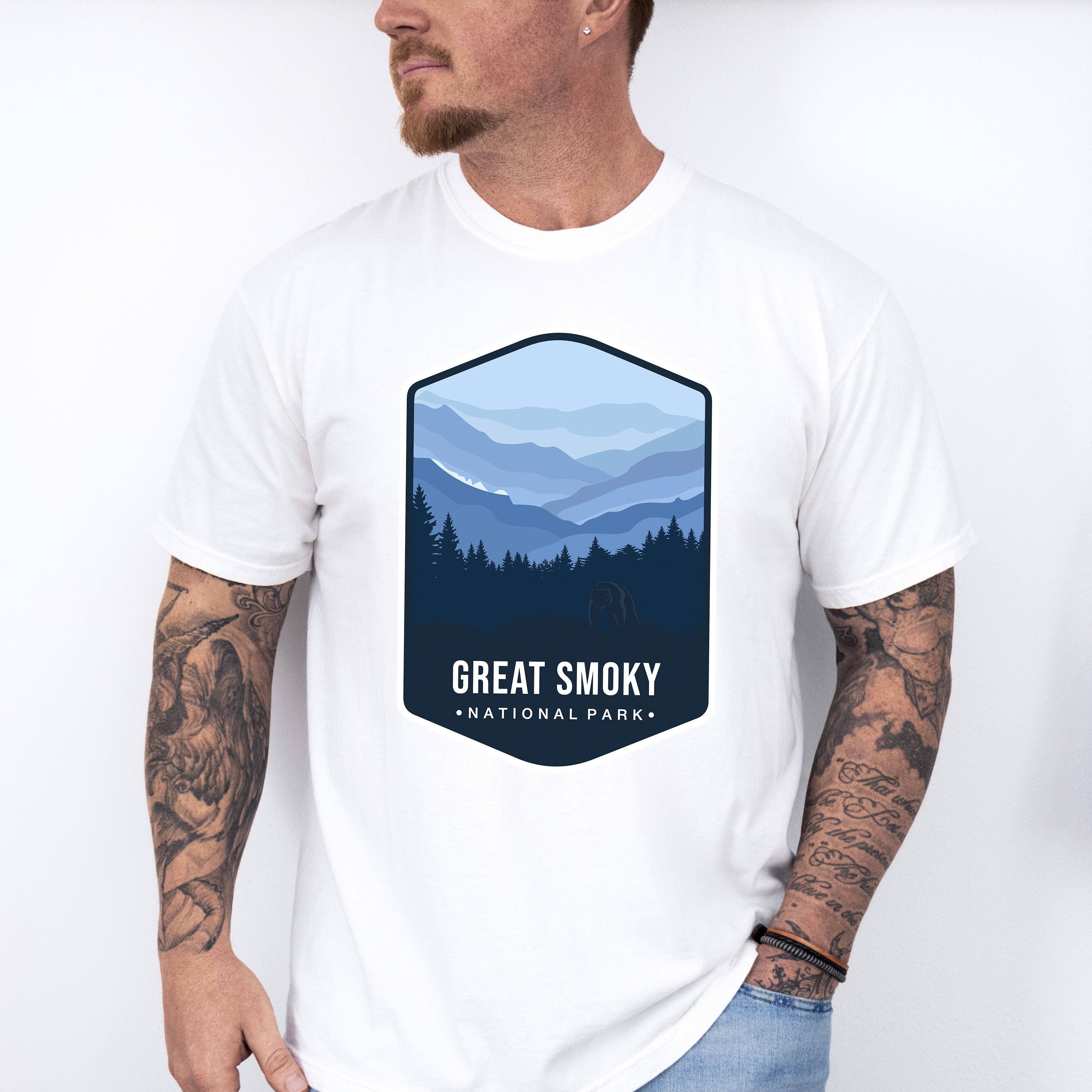 Great Smoky National Park Colorful Design - National Parks Unisex Crewneck T-Shirt Sweatshirt Hoodie