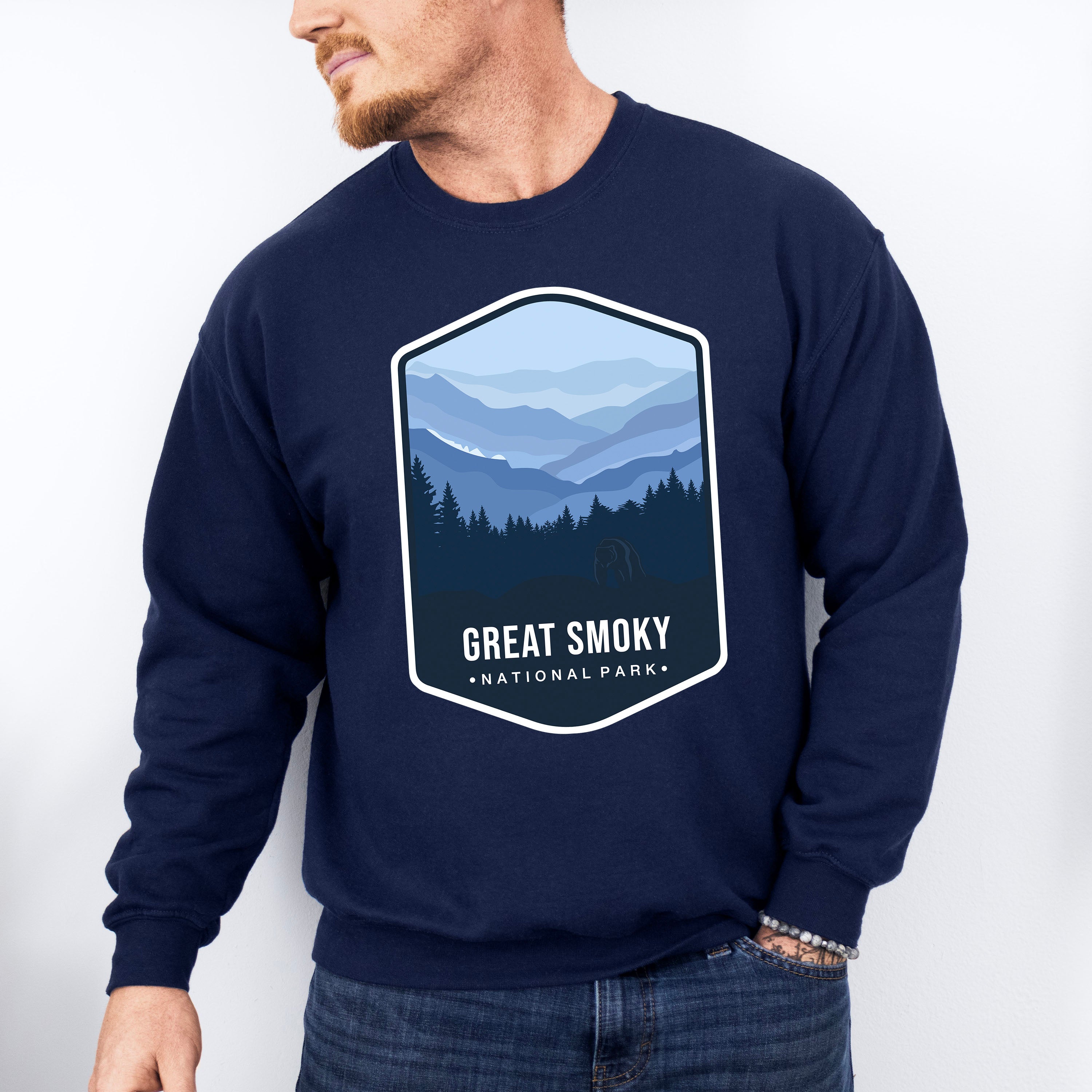 Great Smoky National Park Colorful Design - National Parks Unisex Crewneck T-Shirt Sweatshirt Hoodie