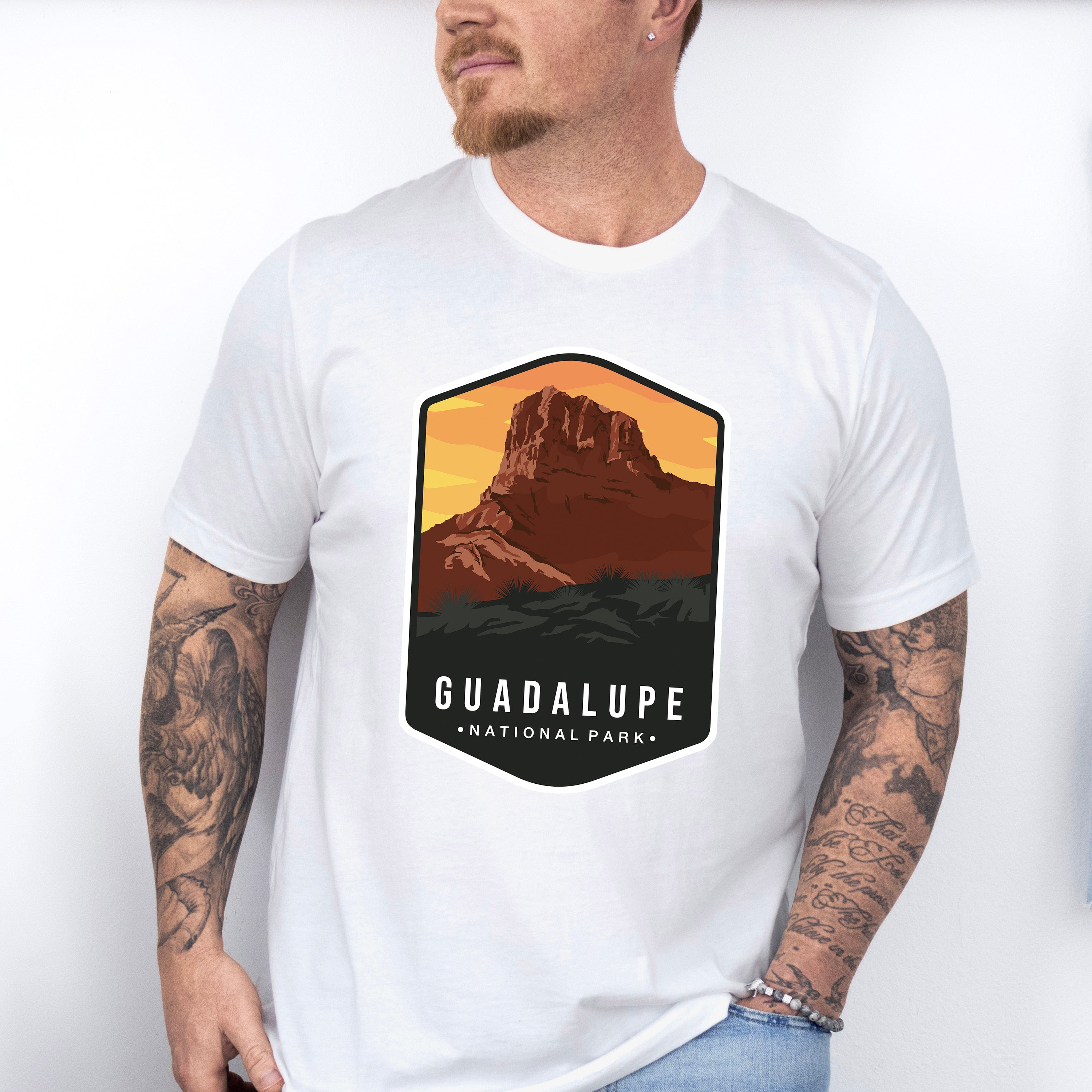 Guadalupe National Park Colorful Design - National Parks Unisex Crewneck T-Shirt Sweatshirt Hoodie