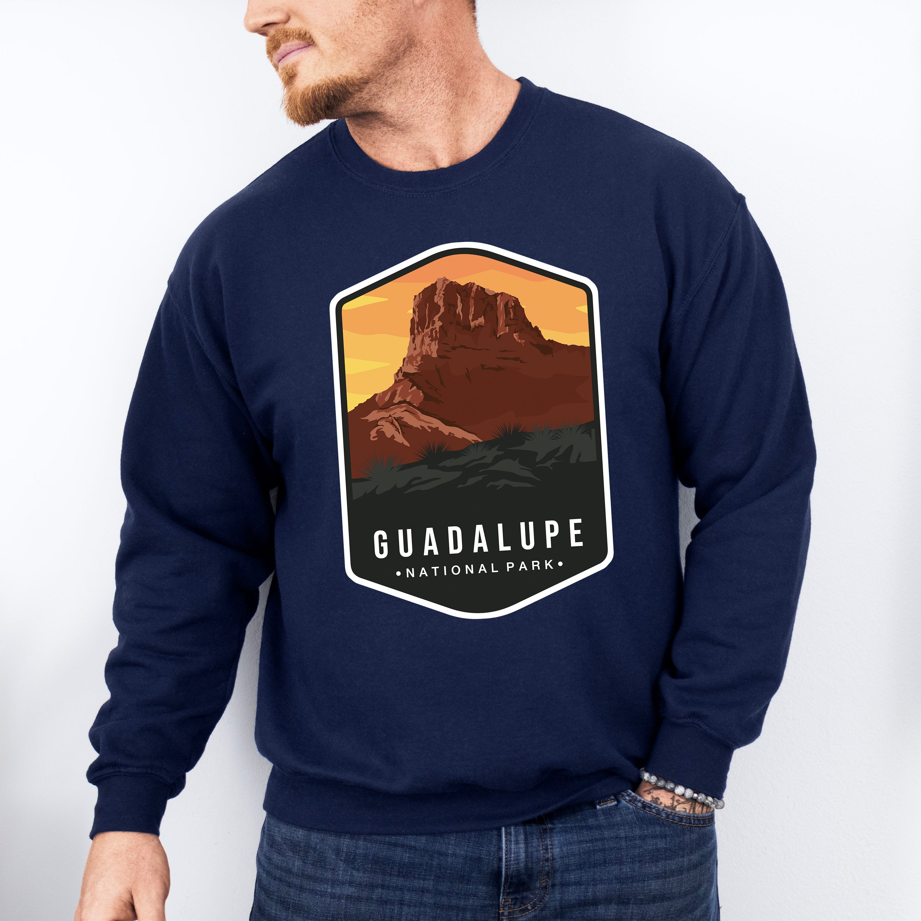Guadalupe National Park Colorful Design - National Parks Unisex Crewneck T-Shirt Sweatshirt Hoodie