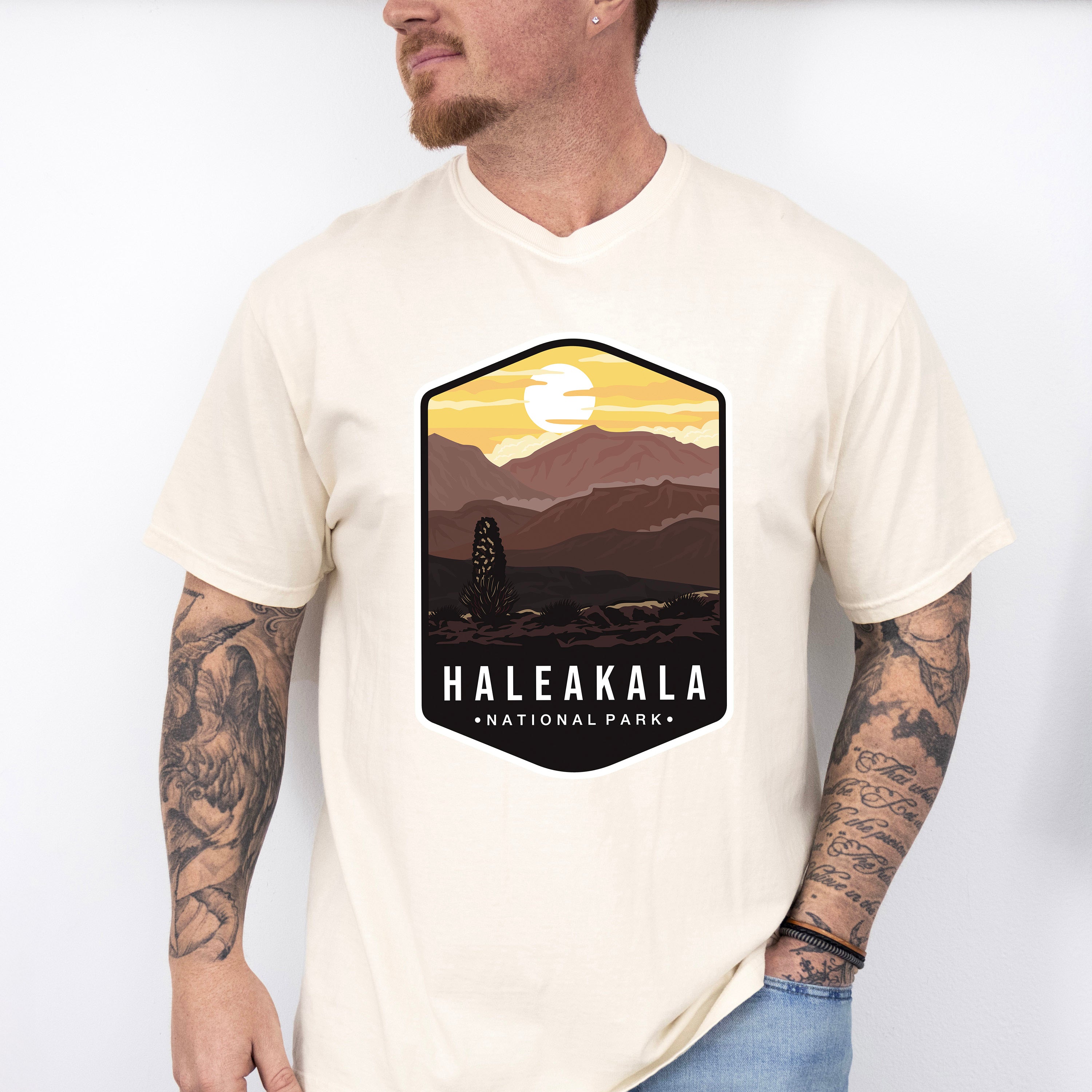 Haleakala National Park Colorful Design - National Parks Unisex Crewneck T-Shirt Sweatshirt Hoodie