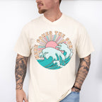 Here Comes The Sun Design - Summer Theme Unisex Crewneck T-Shirt Sweatshirt Hoodie