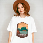 Isle Royale National Park Colorful Design - National Parks Unisex Crewneck T-Shirt Sweatshirt Hoodie