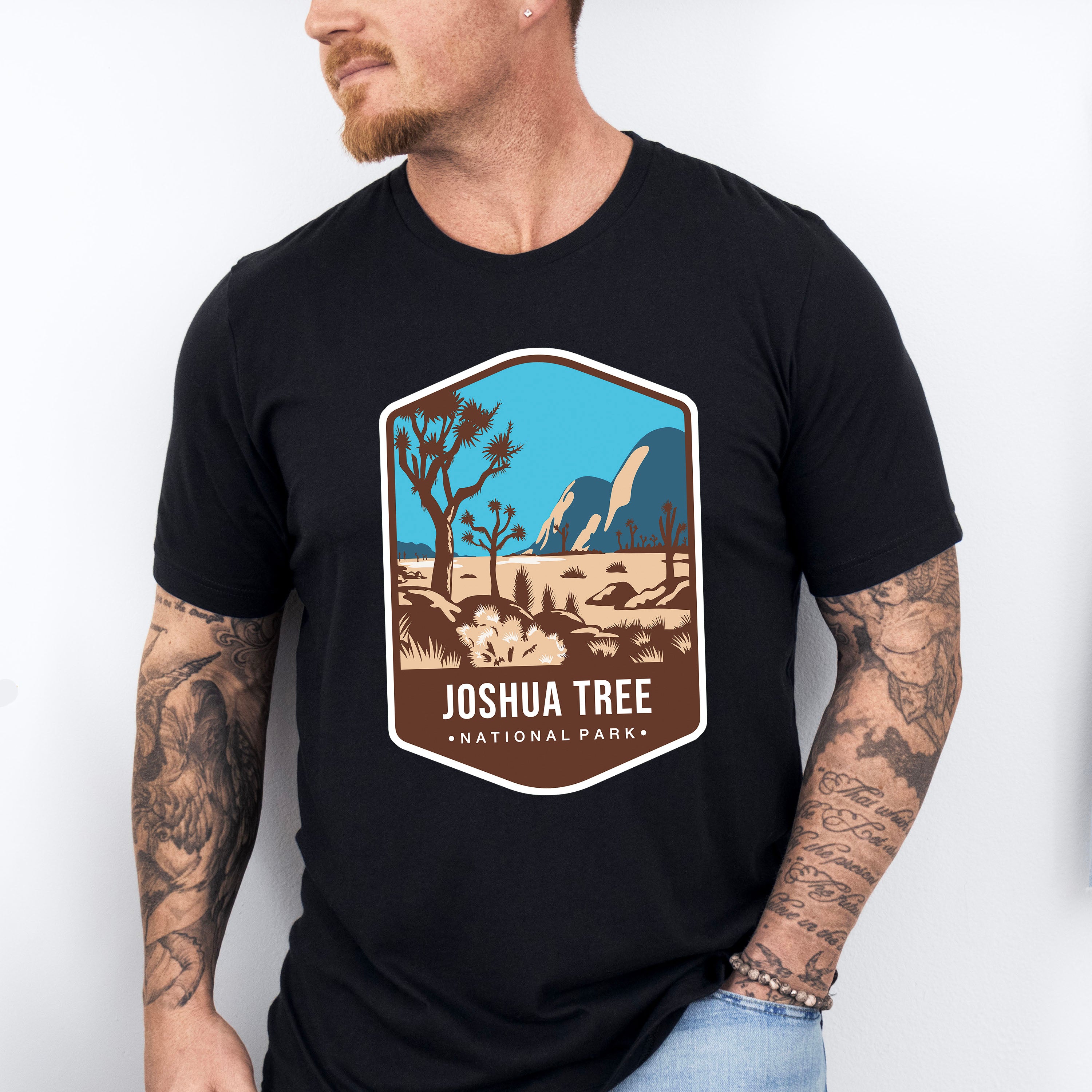 Joshua Tree National Park Colorful Design - National Parks Unisex Crewneck T-Shirt Sweatshirt Hoodie