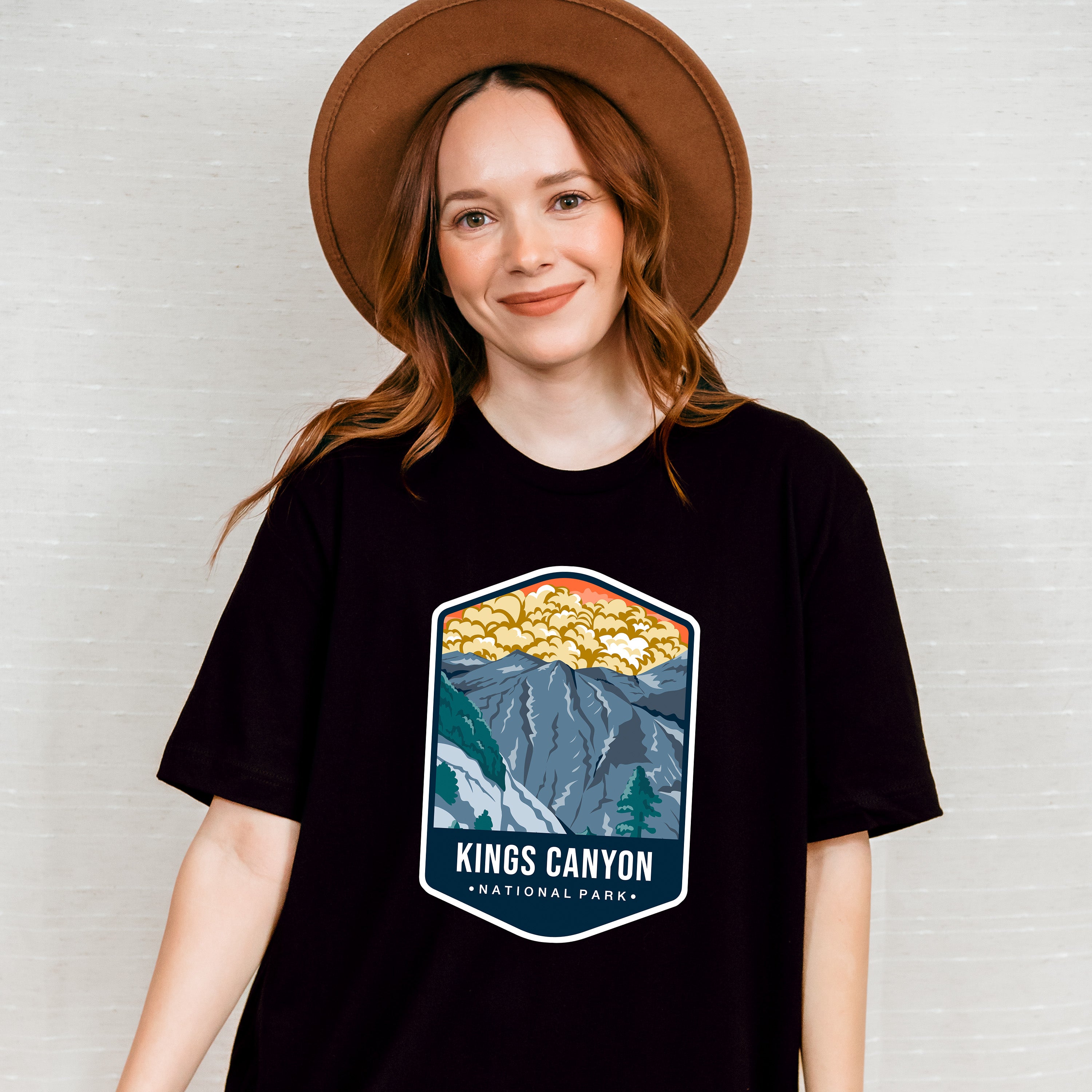 Kings Canyon National Park Colorful Design - National Parks Unisex Crewneck T-Shirt Sweatshirt Hoodie