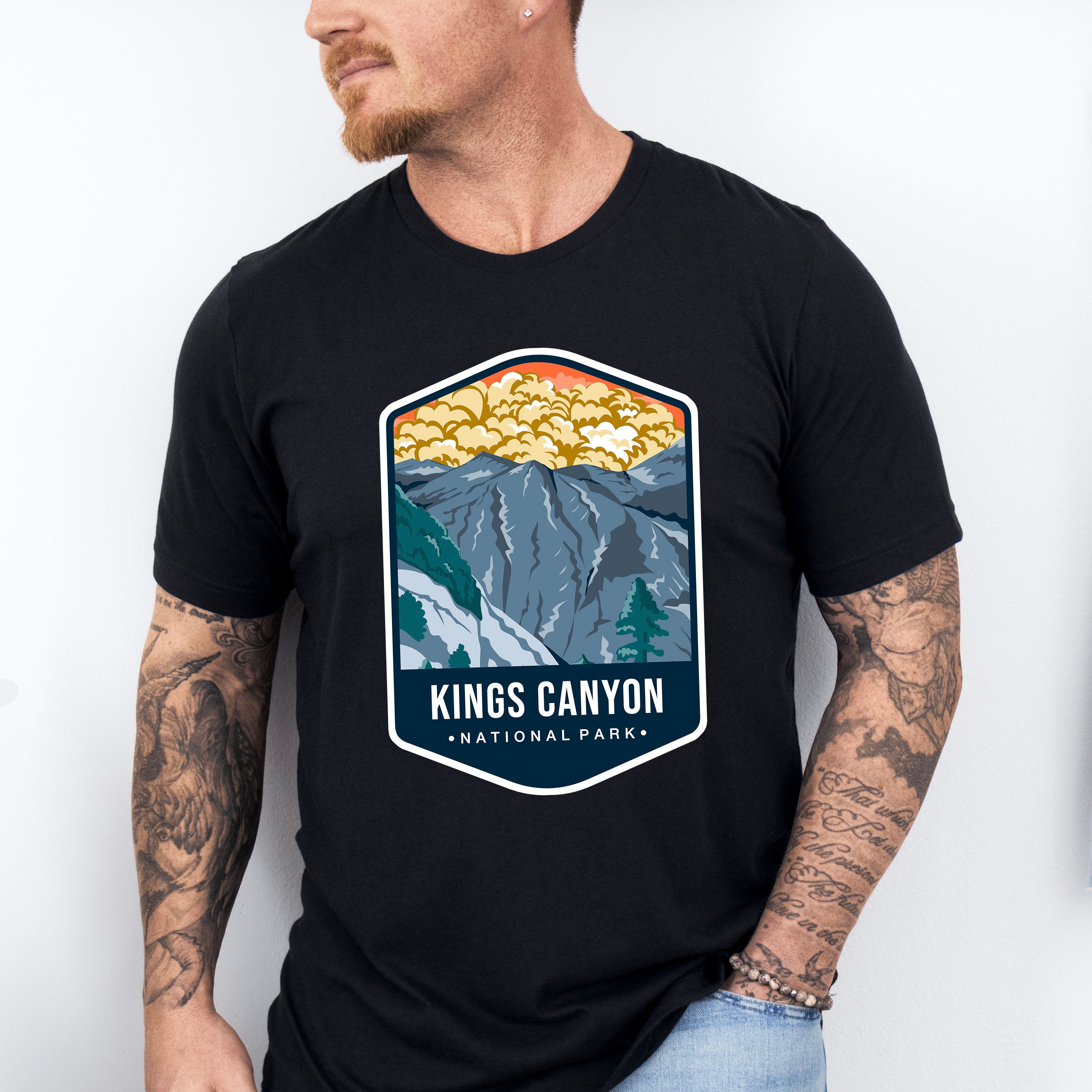 Kings Canyon National Park Colorful Design - National Parks Unisex Crewneck T-Shirt Sweatshirt Hoodie