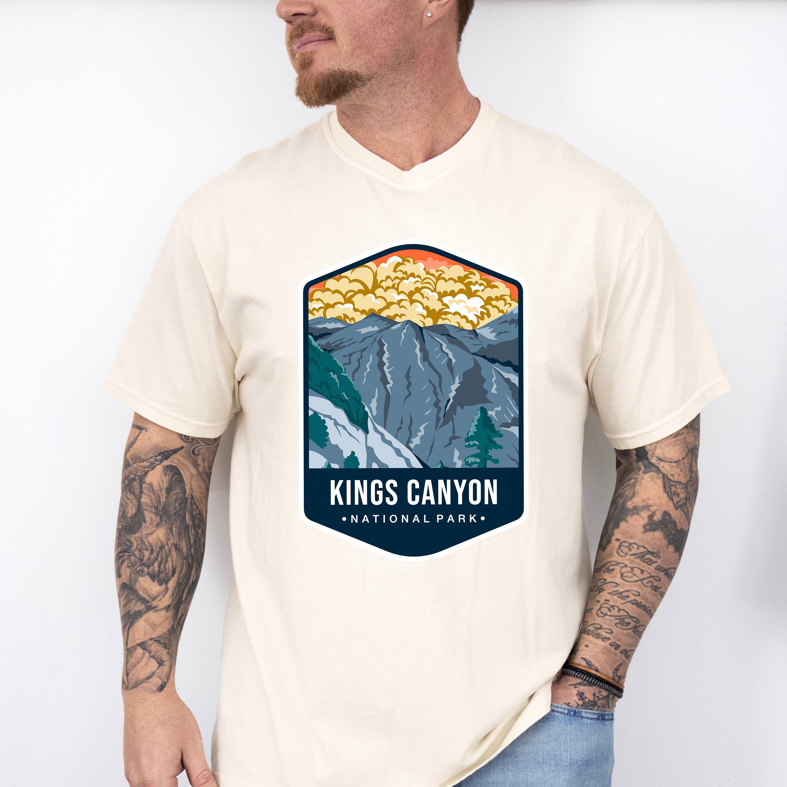 Kings Canyon National Park Colorful Design - National Parks Unisex Crewneck T-Shirt Sweatshirt Hoodie