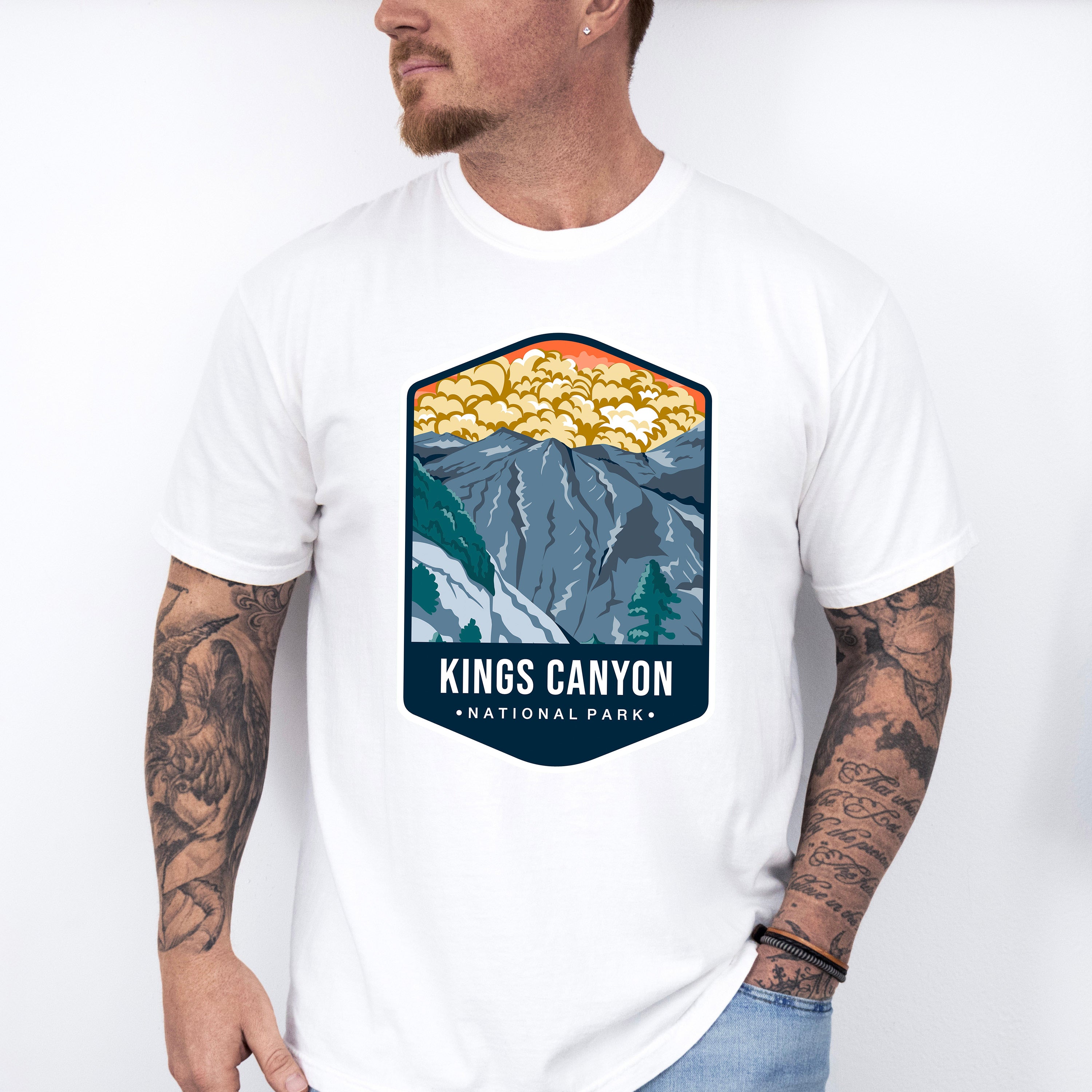 Kings Canyon National Park Colorful Design - National Parks Unisex Crewneck T-Shirt Sweatshirt Hoodie