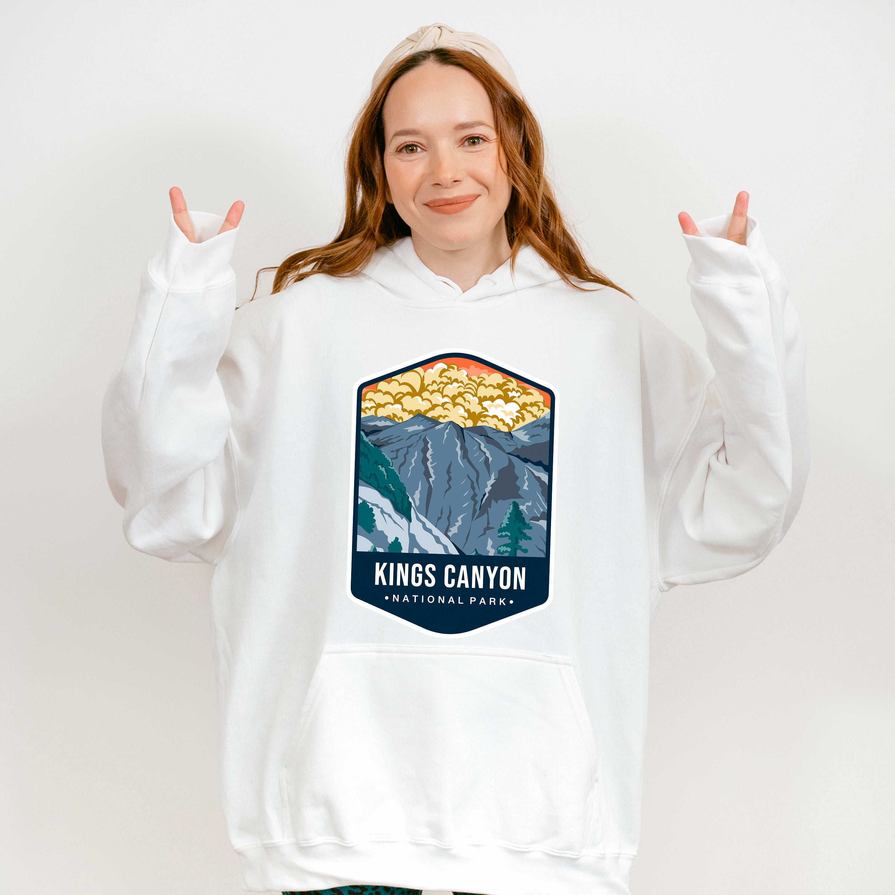 Kings Canyon National Park Colorful Design - National Parks Unisex Crewneck T-Shirt Sweatshirt Hoodie