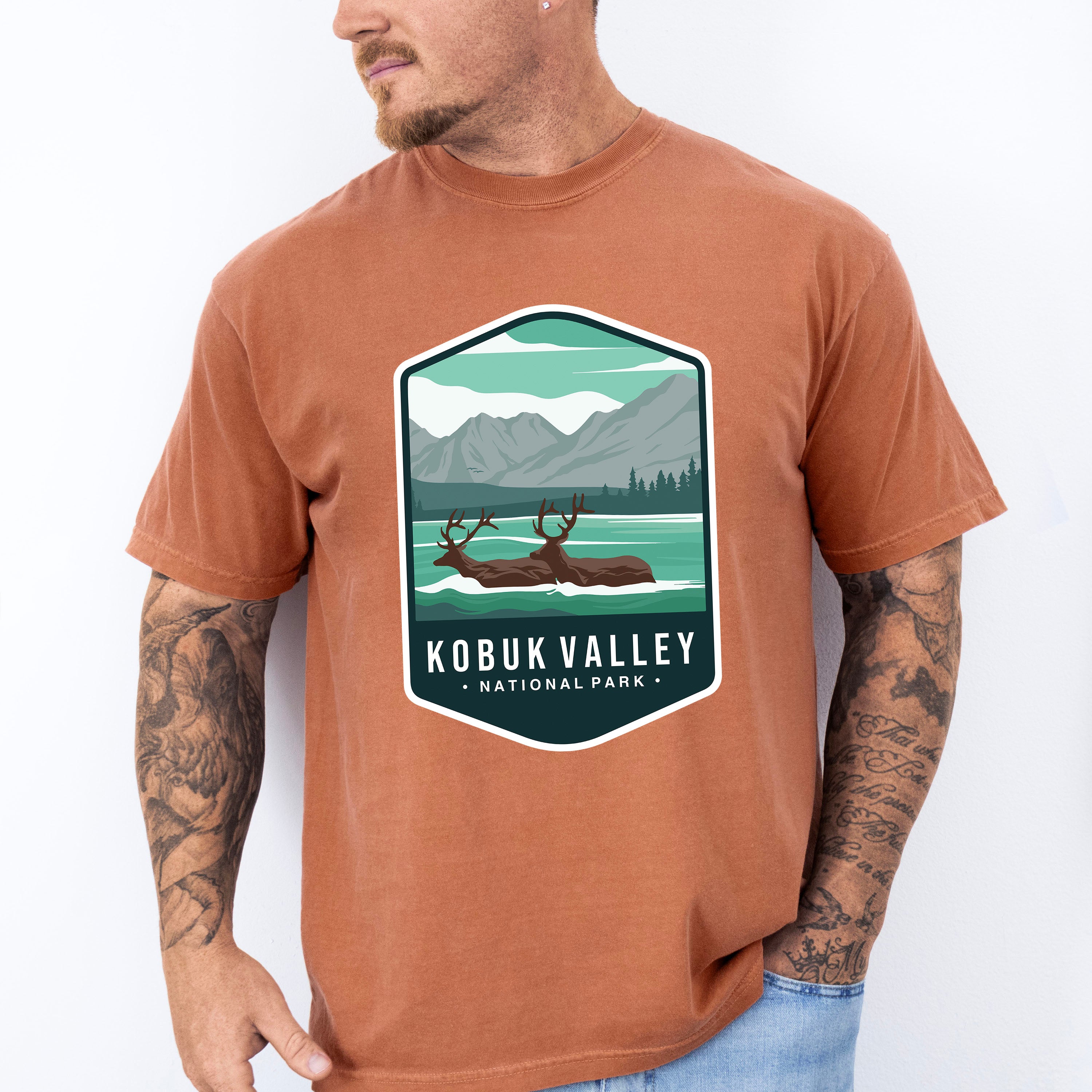 Kobuk Valley National Park Colorful Design - National Parks Unisex Crewneck T-Shirt Sweatshirt Hoodie