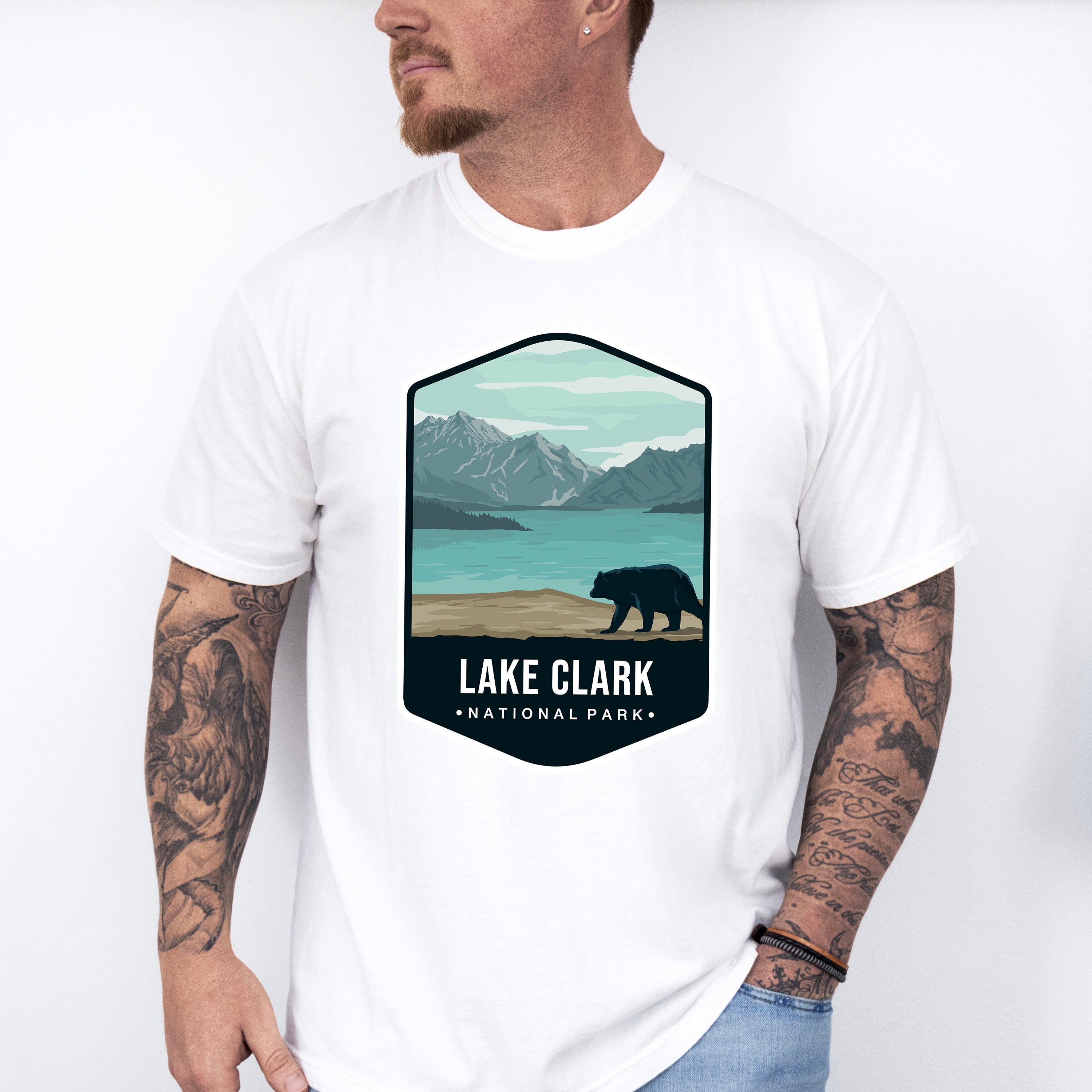 Lake Clark National Park Colorful Design - National Parks Unisex Crewneck T-Shirt Sweatshirt Hoodie
