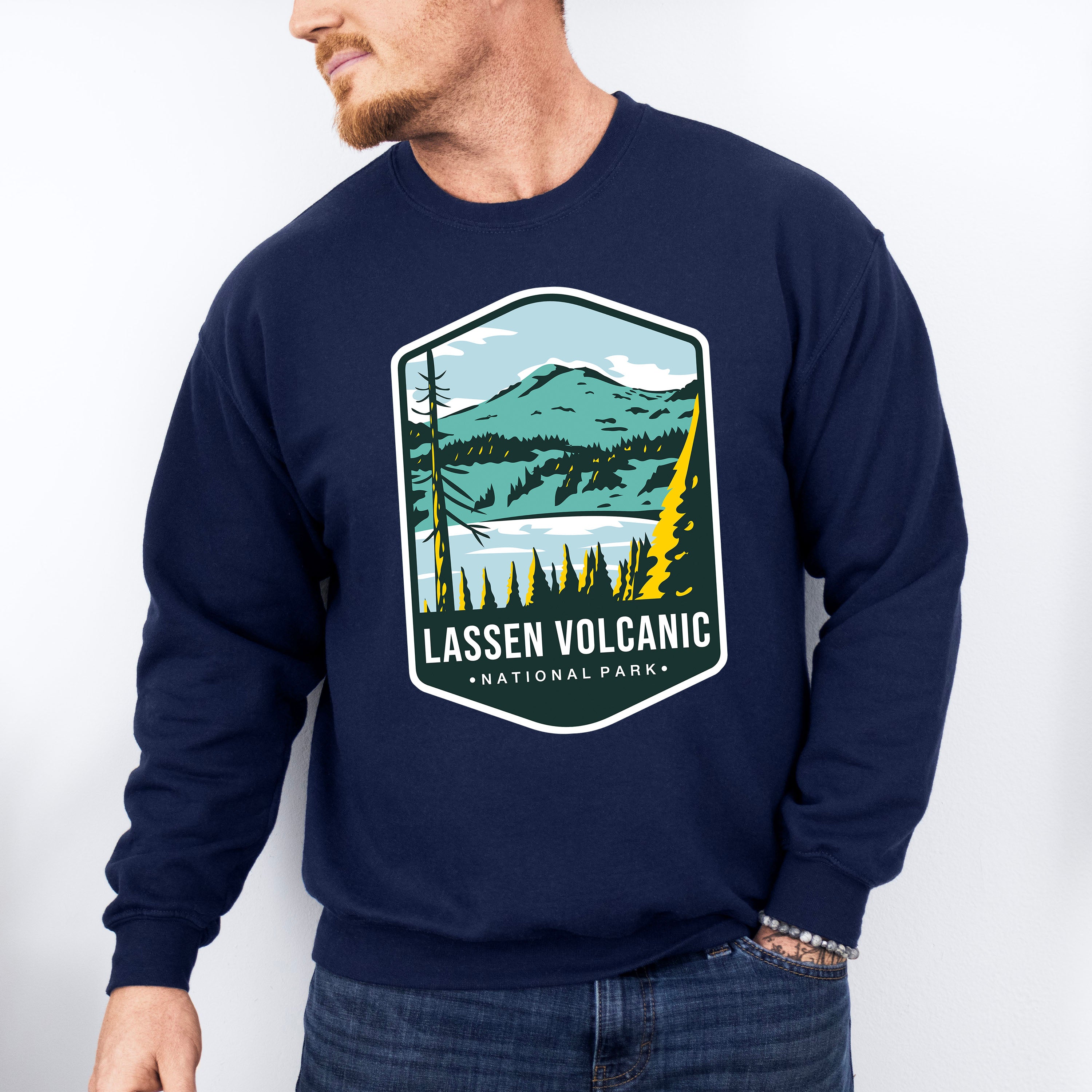 Lassen Volcanic National Park Colorful Design - National Parks Unisex Crewneck T-Shirt Sweatshirt Hoodie