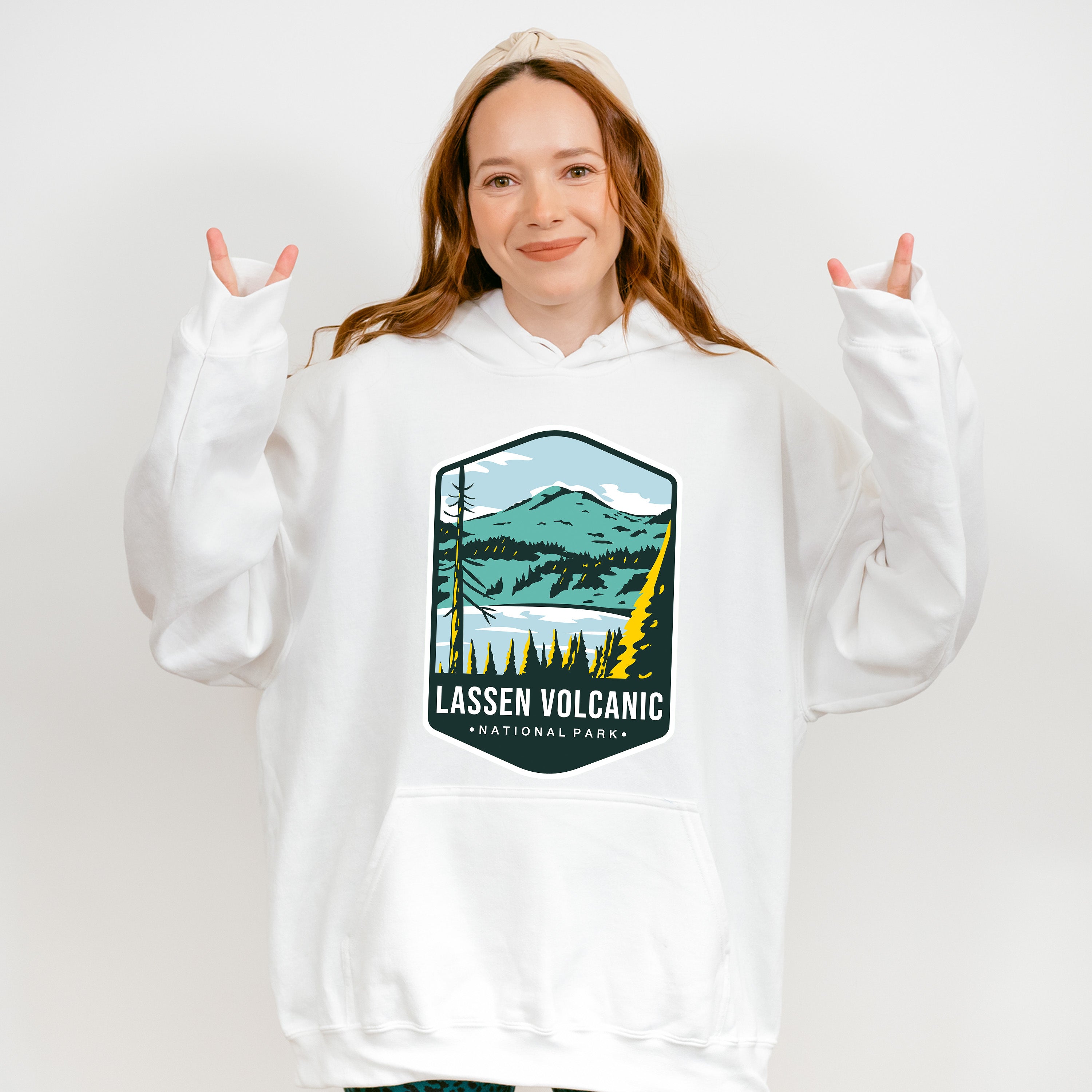 Lassen Volcanic National Park Colorful Design - National Parks Unisex Crewneck T-Shirt Sweatshirt Hoodie