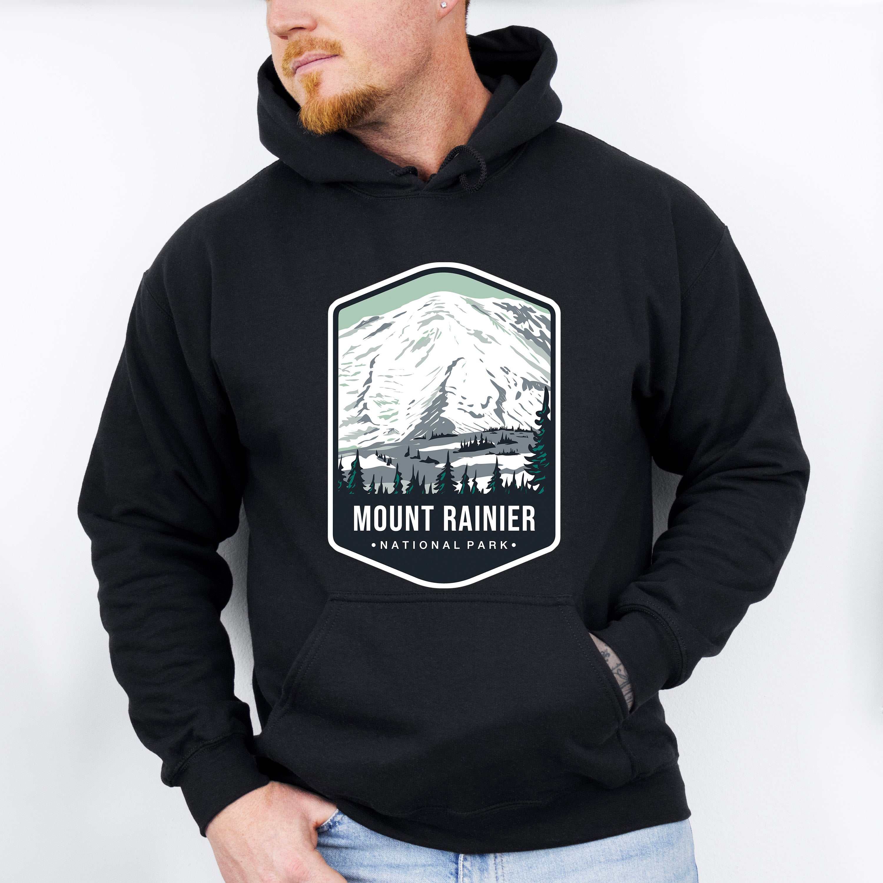 Mount Rainier National Park Colorful Design - National Parks Unisex Crewneck T-Shirt Sweatshirt Hoodie