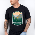 North Cascades National Park Colorful Design - National Parks Unisex Crewneck T-Shirt Sweatshirt Hoodie