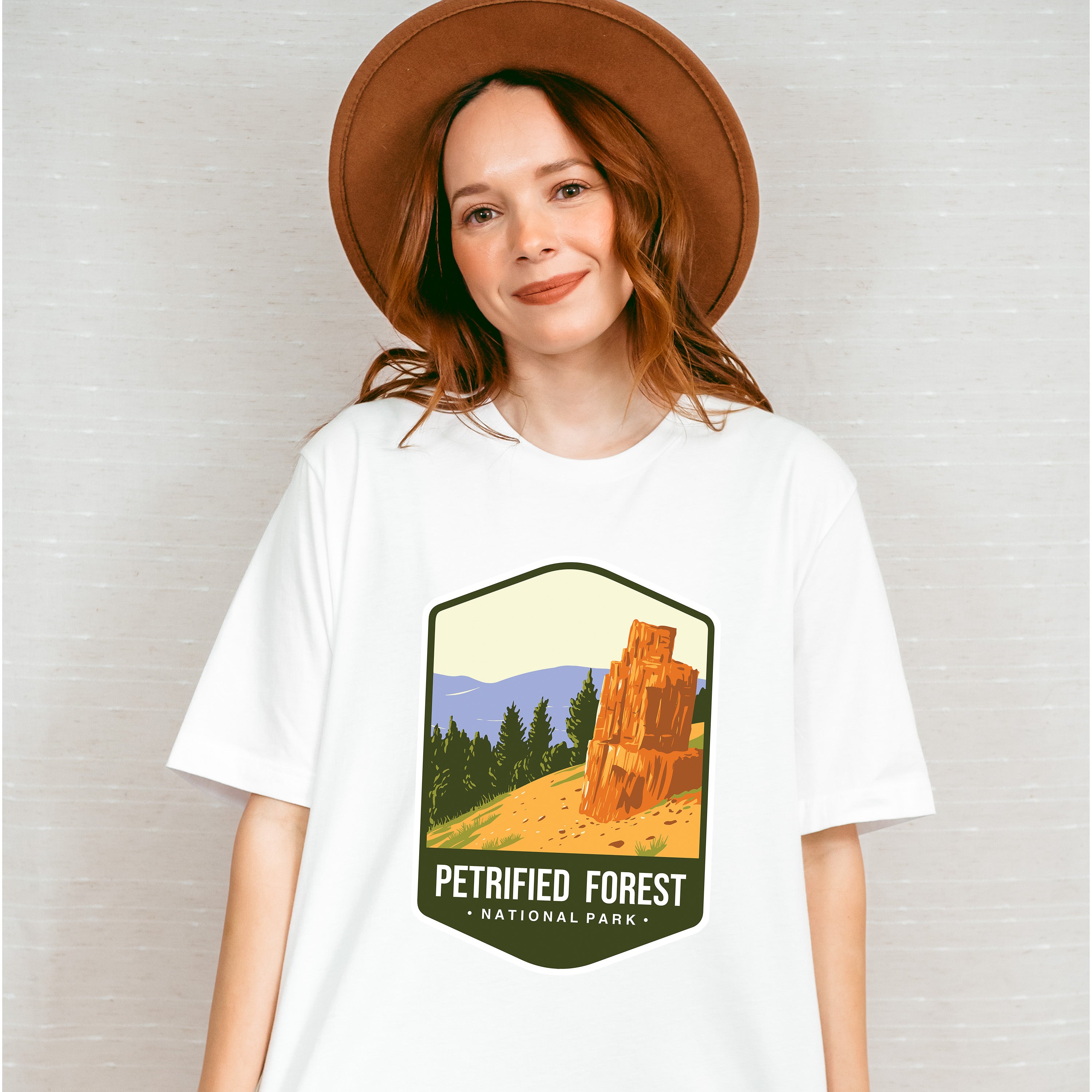 Petrified Forest National Park Colorful Design - National Parks Unisex Crewneck T-Shirt Sweatshirt Hoodie