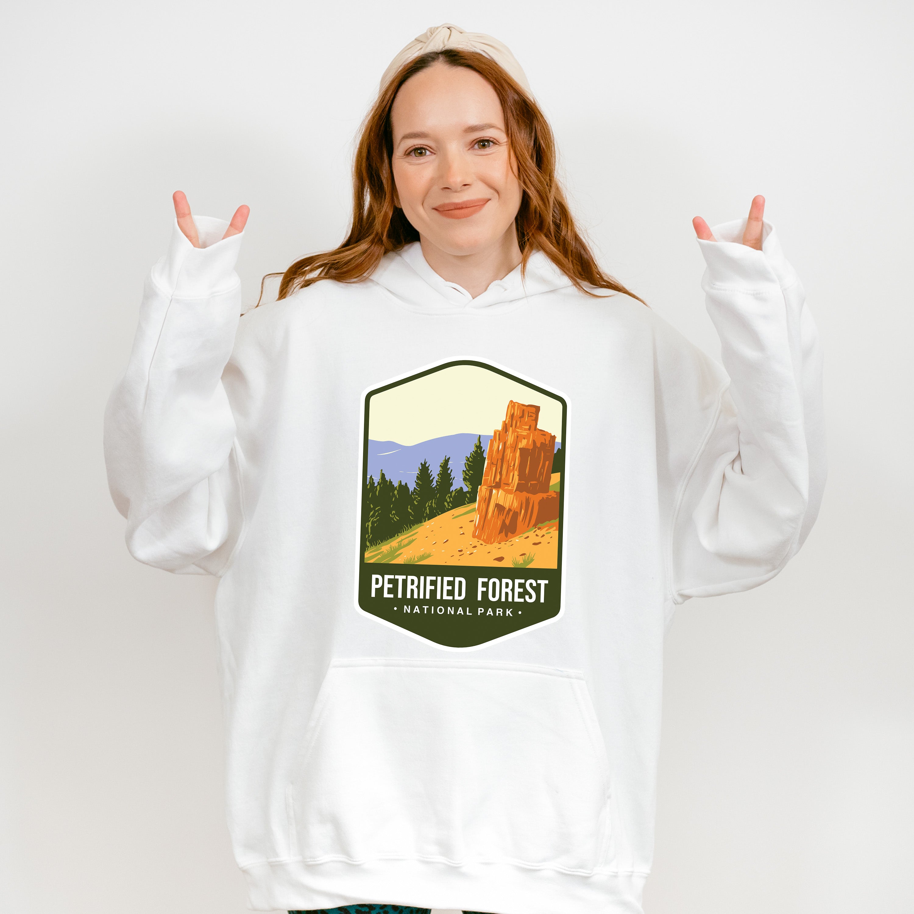 Petrified Forest National Park Colorful Design - National Parks Unisex Crewneck T-Shirt Sweatshirt Hoodie