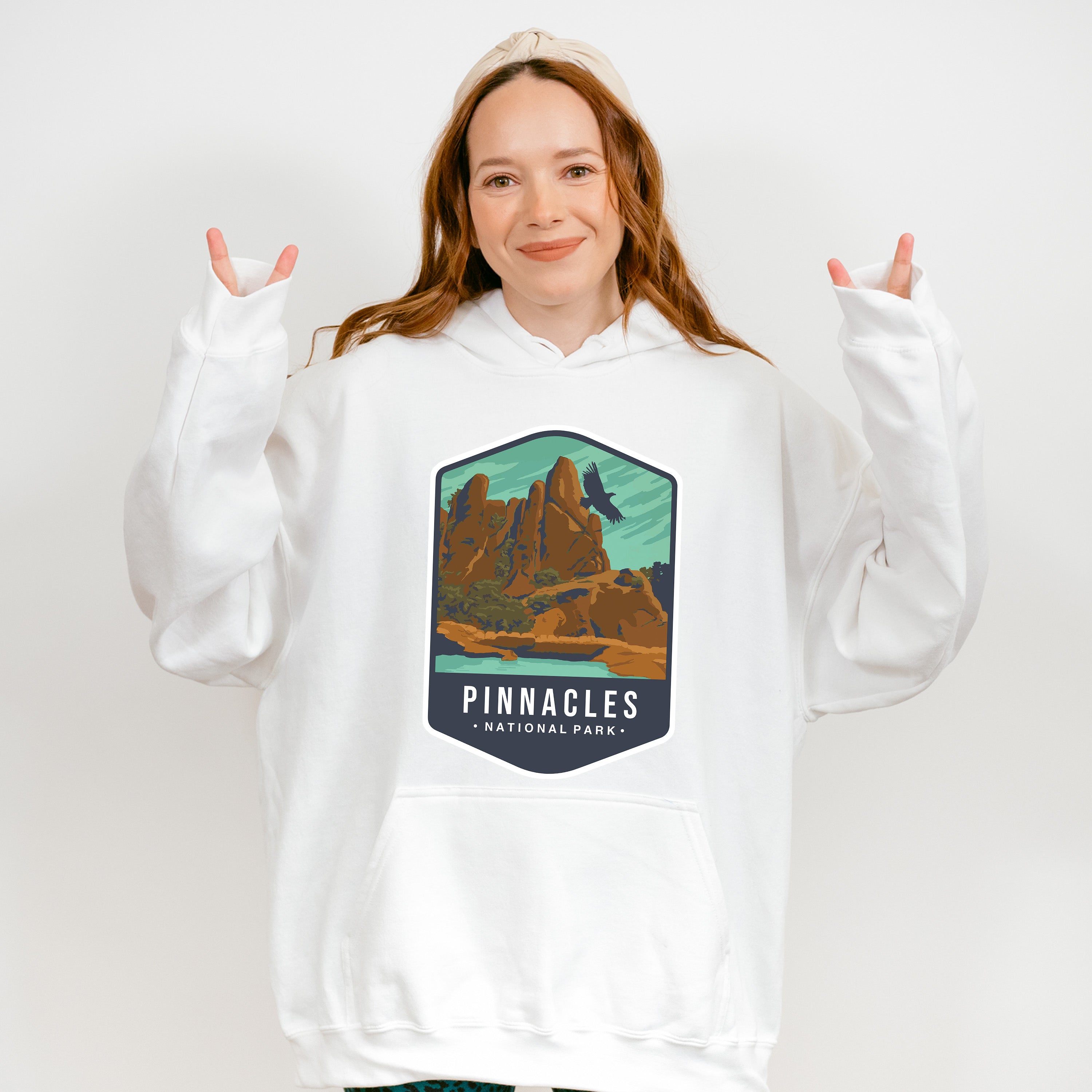 Pinnacles National Park Colorful Design - National Parks Unisex Crewneck T-Shirt Sweatshirt Hoodie