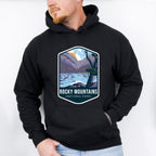 Rocky Mountains National Park Colorful Design - National Parks Unisex Crewneck T-Shirt Sweatshirt Hoodie