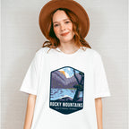 Rocky Mountains National Park Colorful Design - National Parks Unisex Crewneck T-Shirt Sweatshirt Hoodie