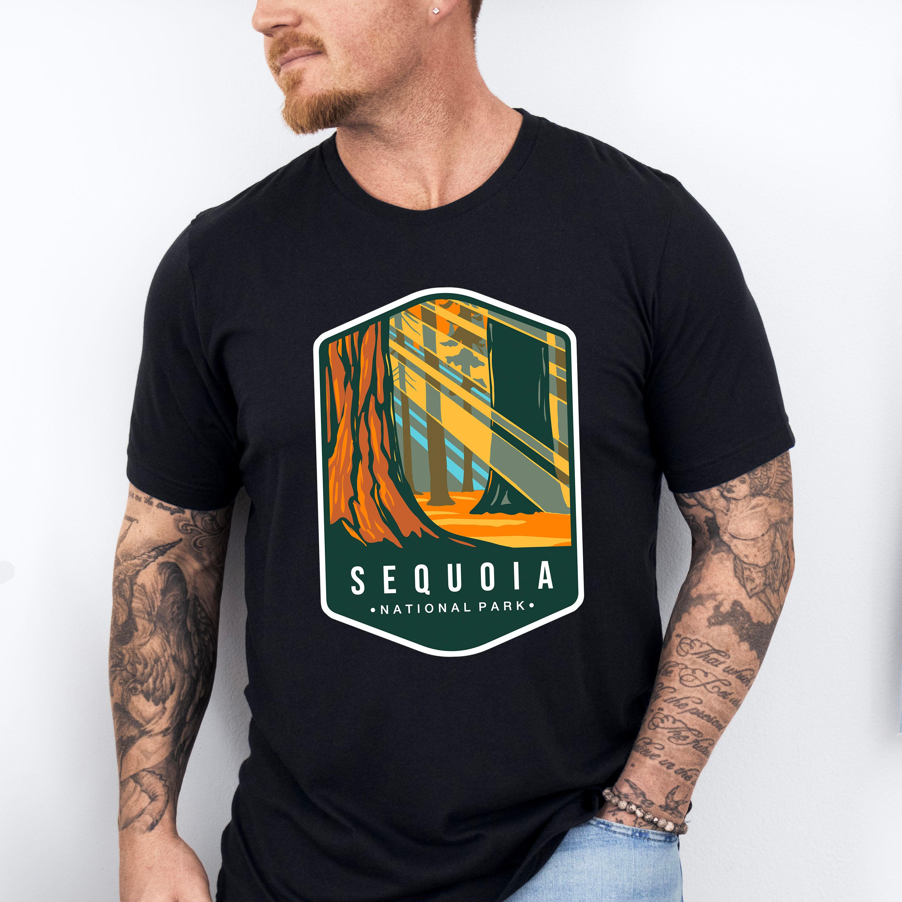 Sequoia National Park Colorful Design - National Parks Unisex Crewneck T-Shirt Sweatshirt Hoodie