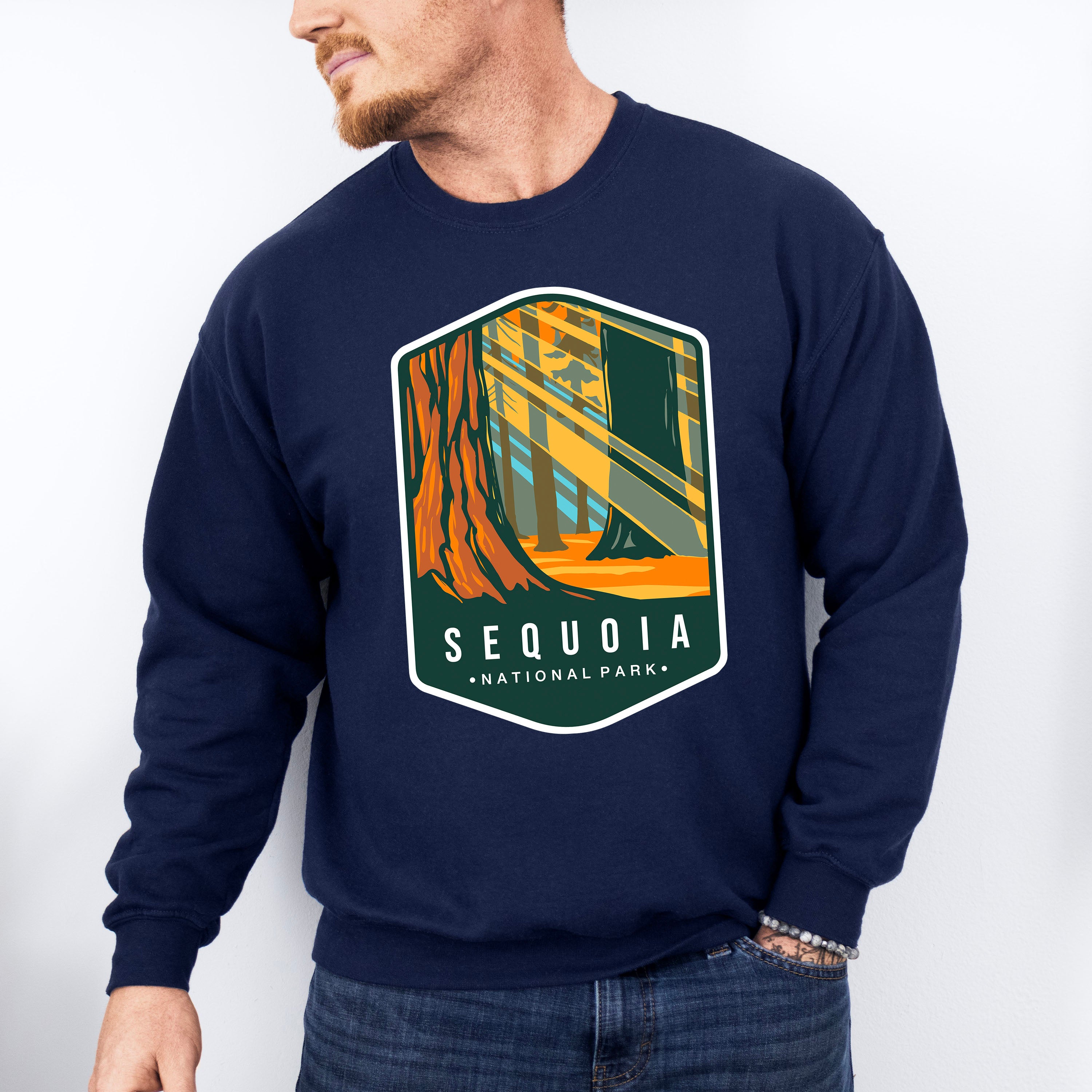 Sequoia National Park Colorful Design - National Parks Unisex Crewneck T-Shirt Sweatshirt Hoodie