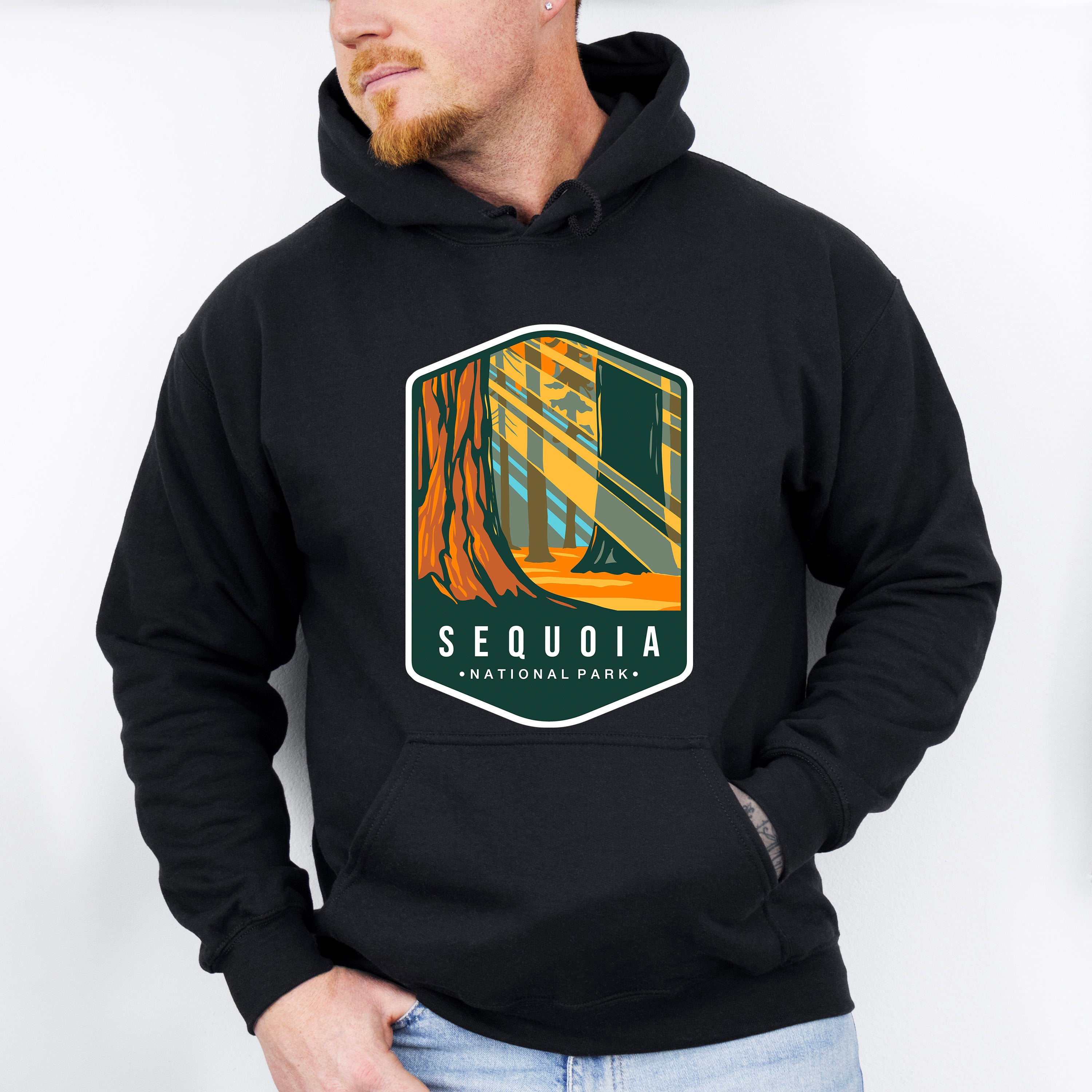 Sequoia National Park Colorful Design - National Parks Unisex Crewneck T-Shirt Sweatshirt Hoodie