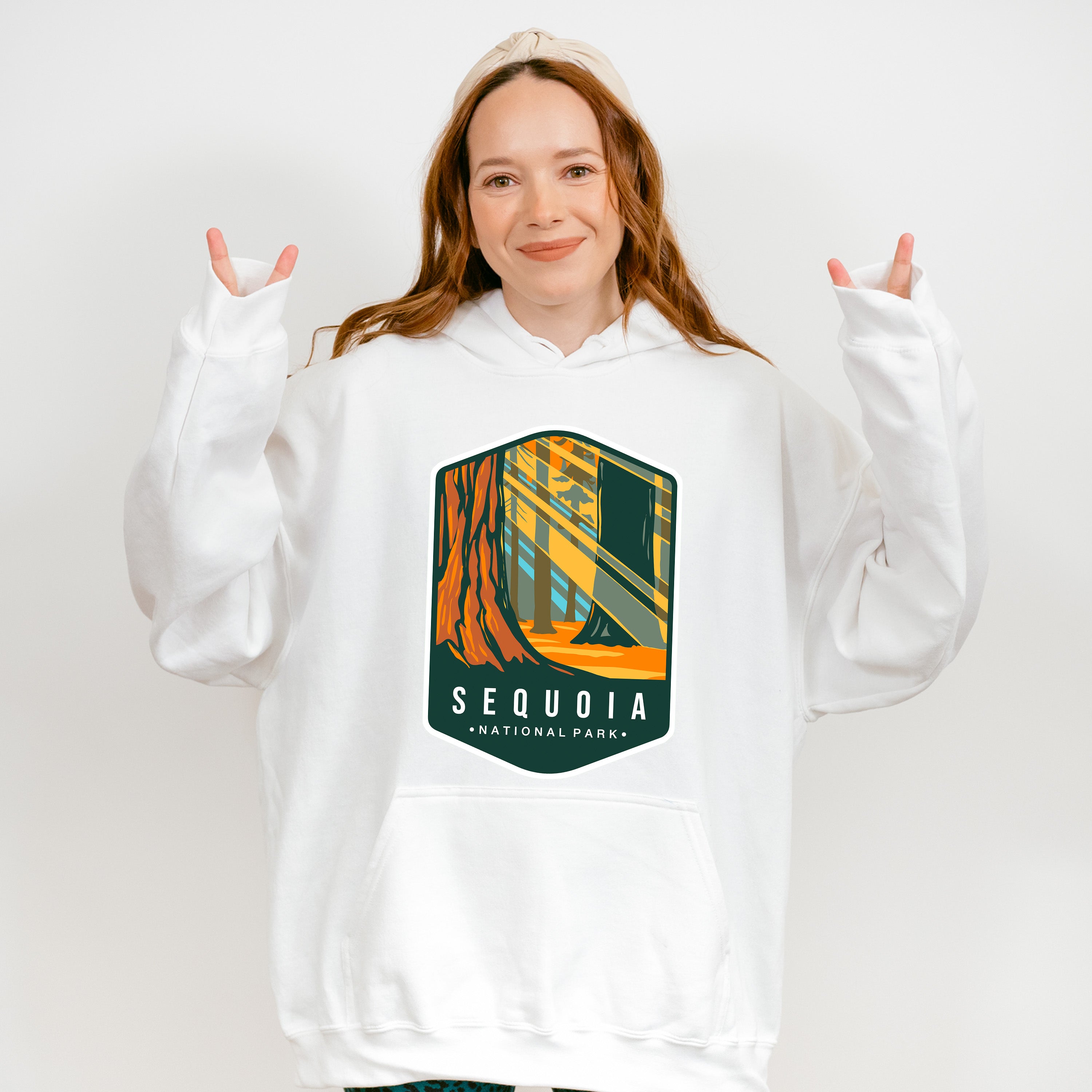 Sequoia National Park Colorful Design - National Parks Unisex Crewneck T-Shirt Sweatshirt Hoodie
