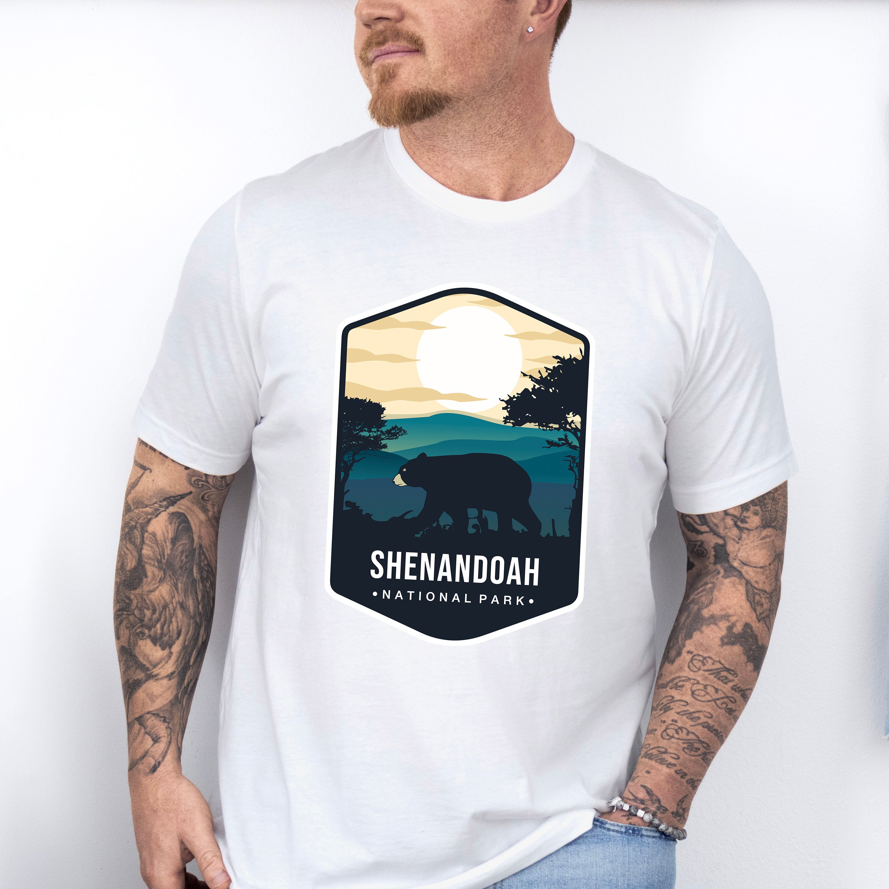 Shenandoah National Park Colorful Design - National Parks Unisex Crewneck T-Shirt Sweatshirt Hoodie