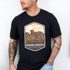 Theodore Roosevelt National Park Colorful Design - National Parks Unisex Crewneck T-Shirt Sweatshirt Hoodie