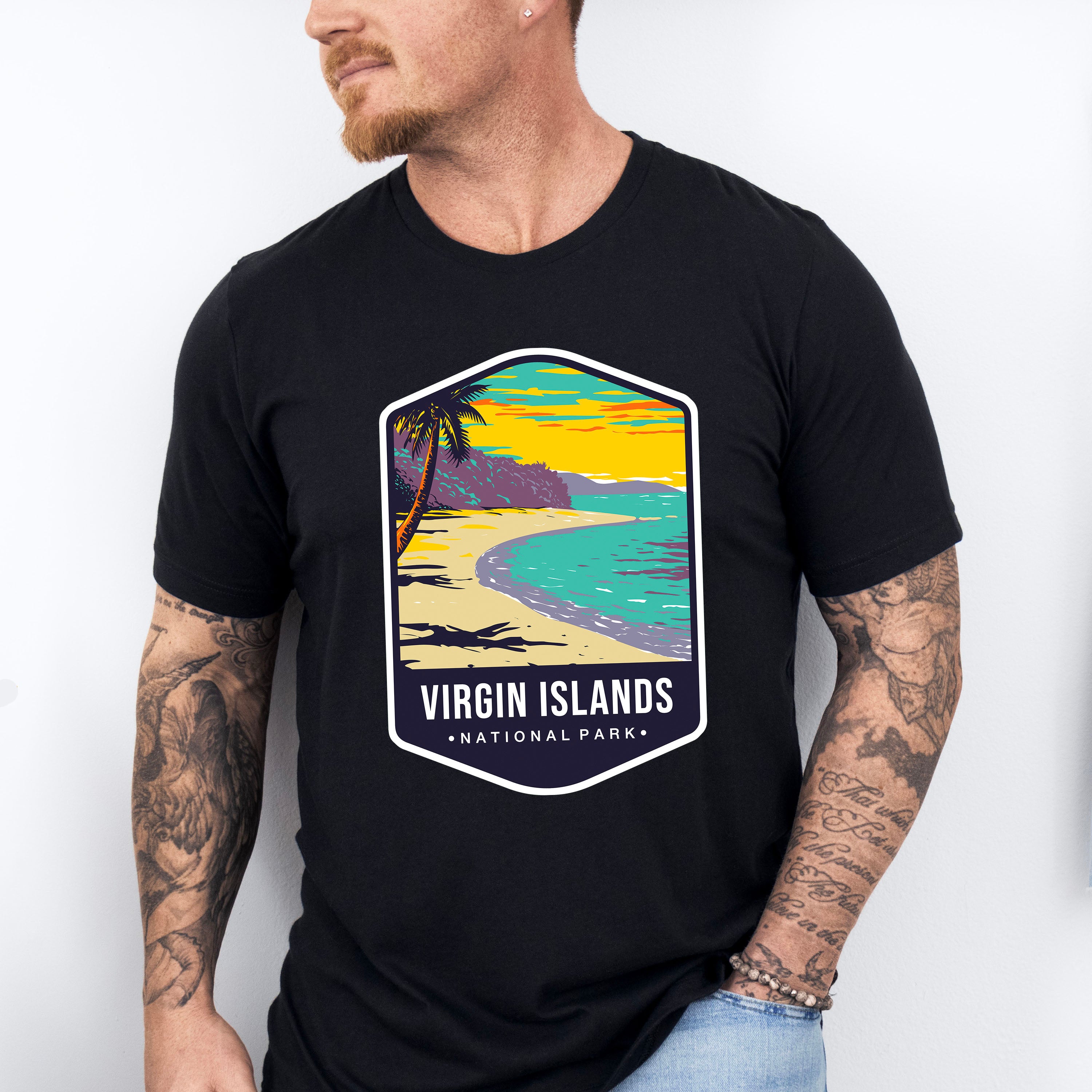 Virgin Islands National Park Colorful Design - National Parks Unisex Crewneck T-Shirt Sweatshirt Hoodie