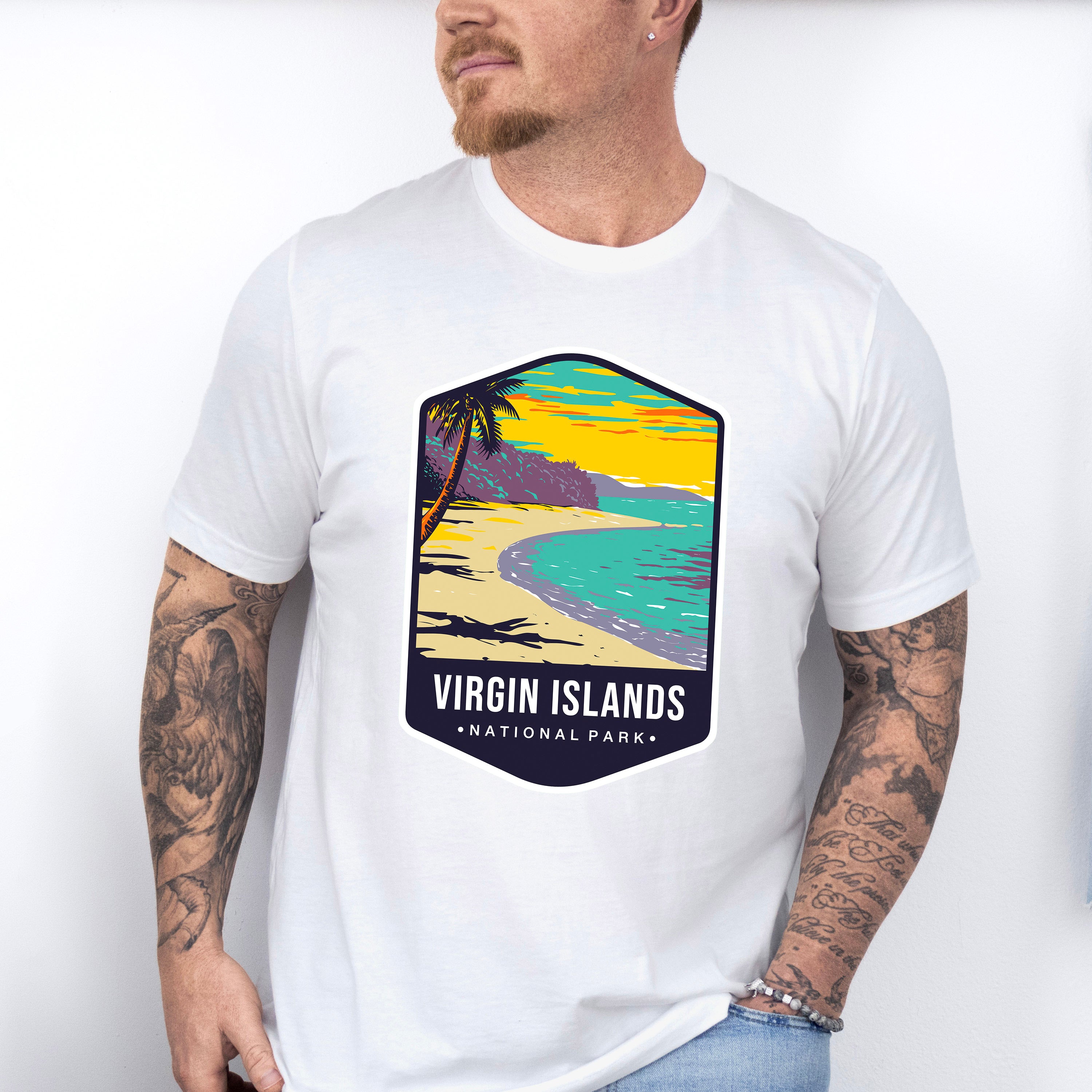 Virgin Islands National Park Colorful Design - National Parks Unisex Crewneck T-Shirt Sweatshirt Hoodie