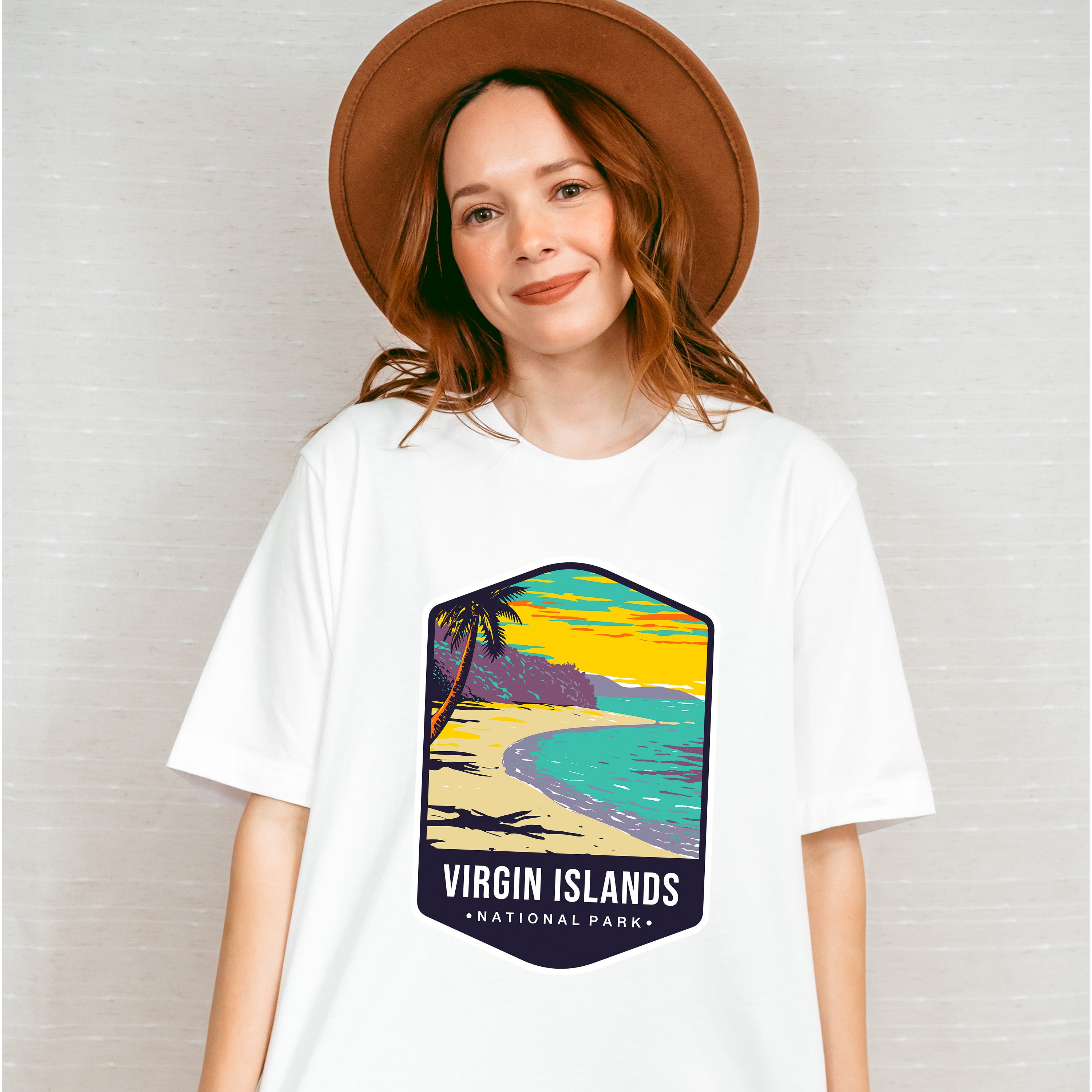 Virgin Islands National Park Colorful Design - National Parks Unisex Crewneck T-Shirt Sweatshirt Hoodie