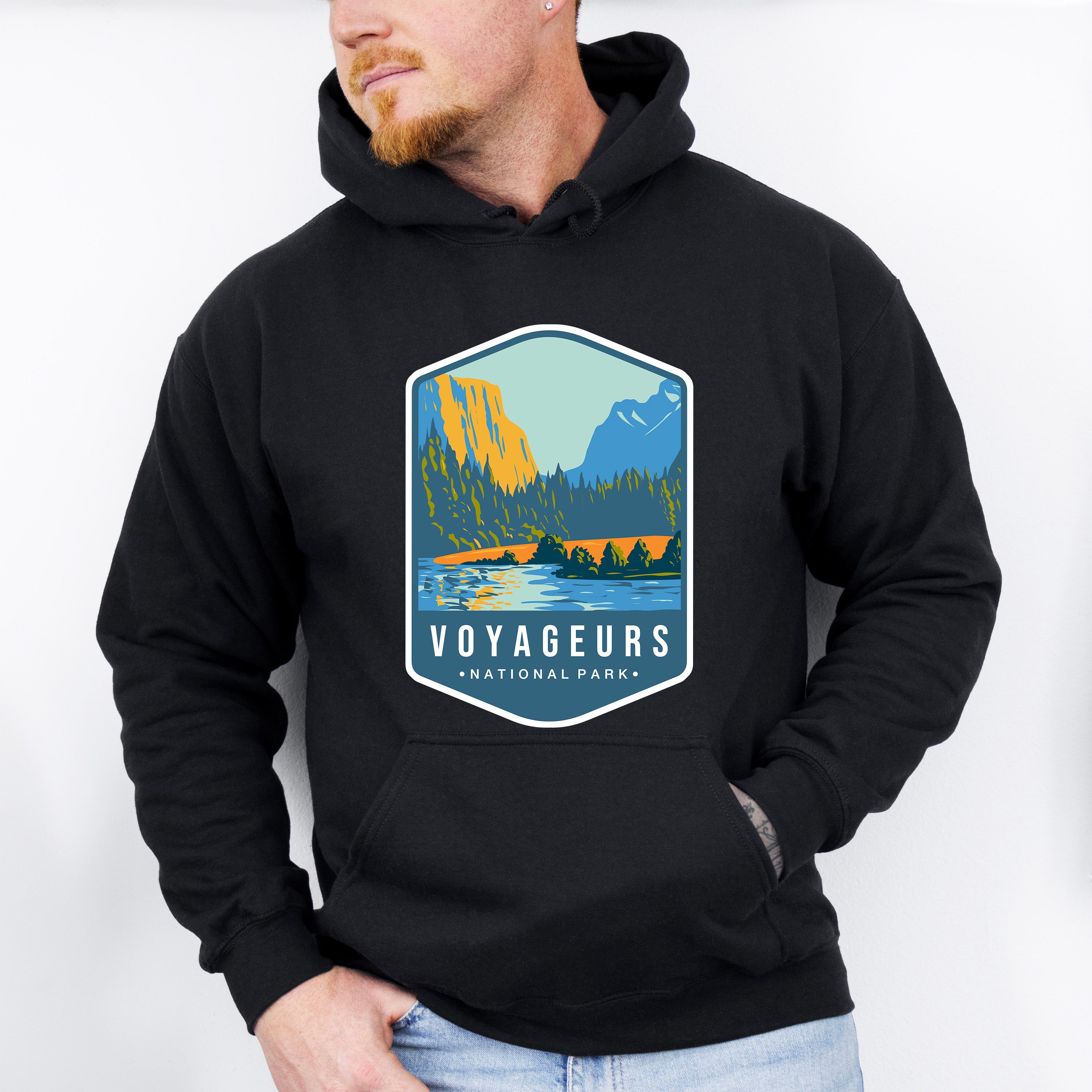Voyageurs National Park Colorful Design - National Parks Unisex Crewneck T-Shirt Sweatshirt Hoodie