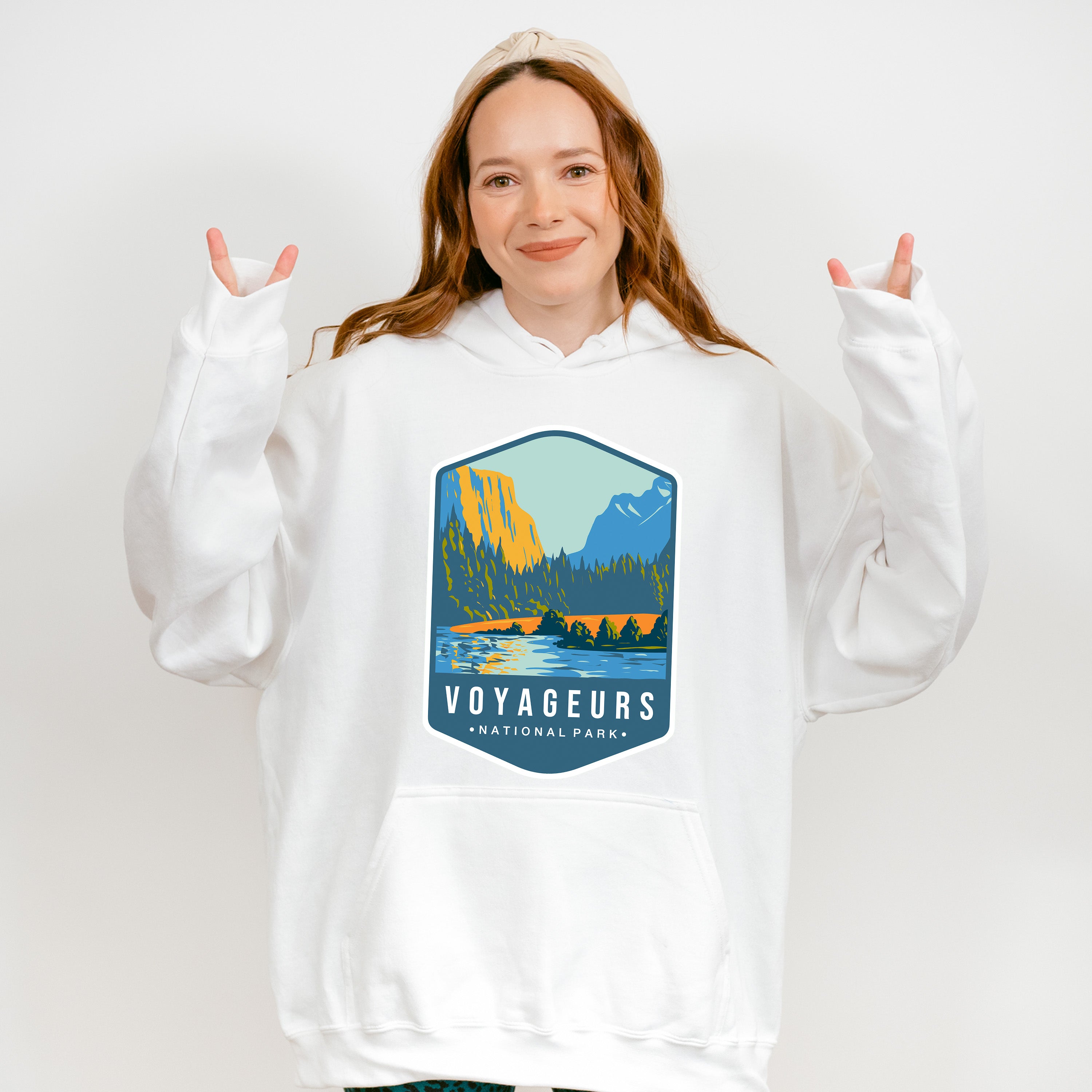 Voyageurs National Park Colorful Design - National Parks Unisex Crewneck T-Shirt Sweatshirt Hoodie