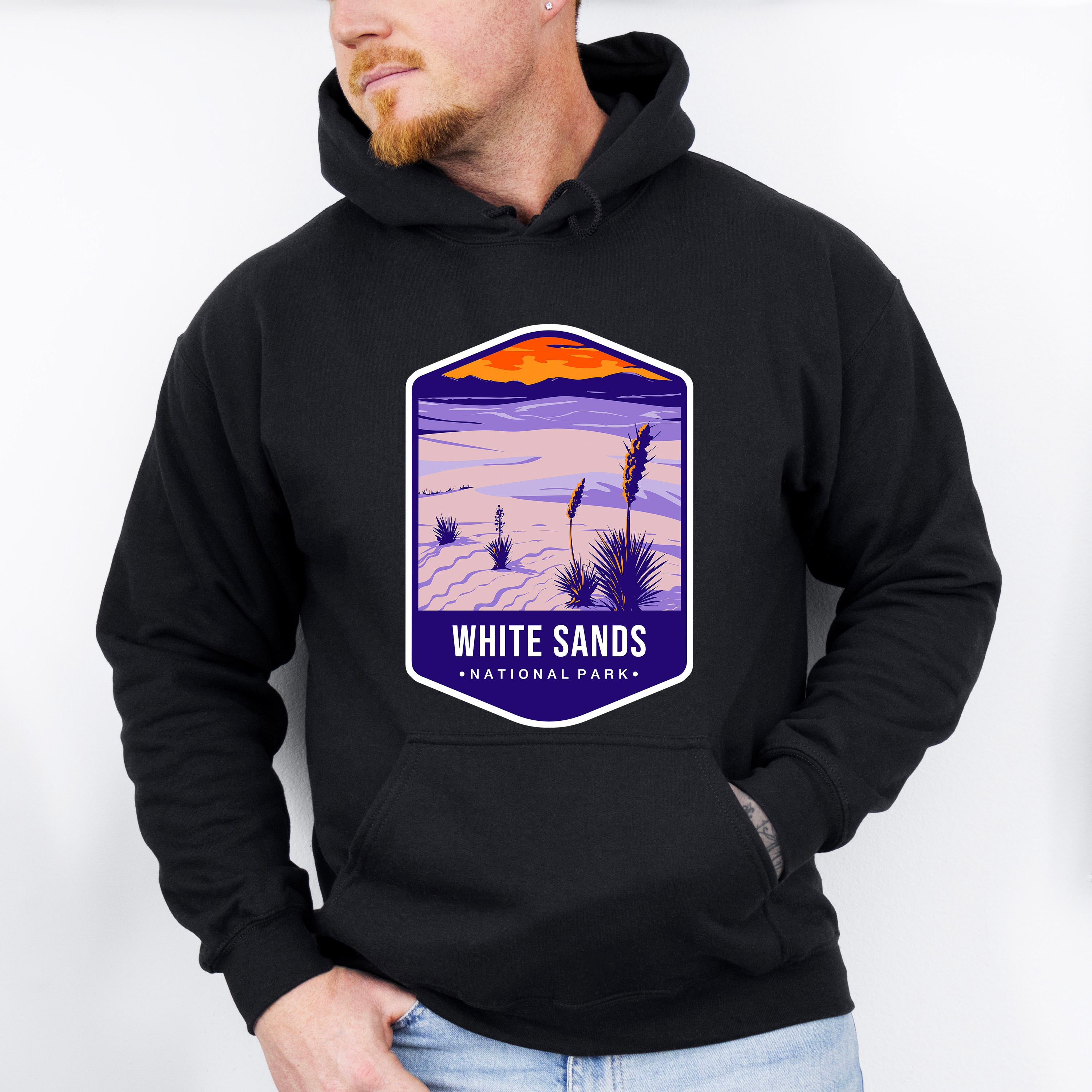 White Sands National Park Colorful Design - National Parks Unisex Crewneck T-Shirt Sweatshirt Hoodie