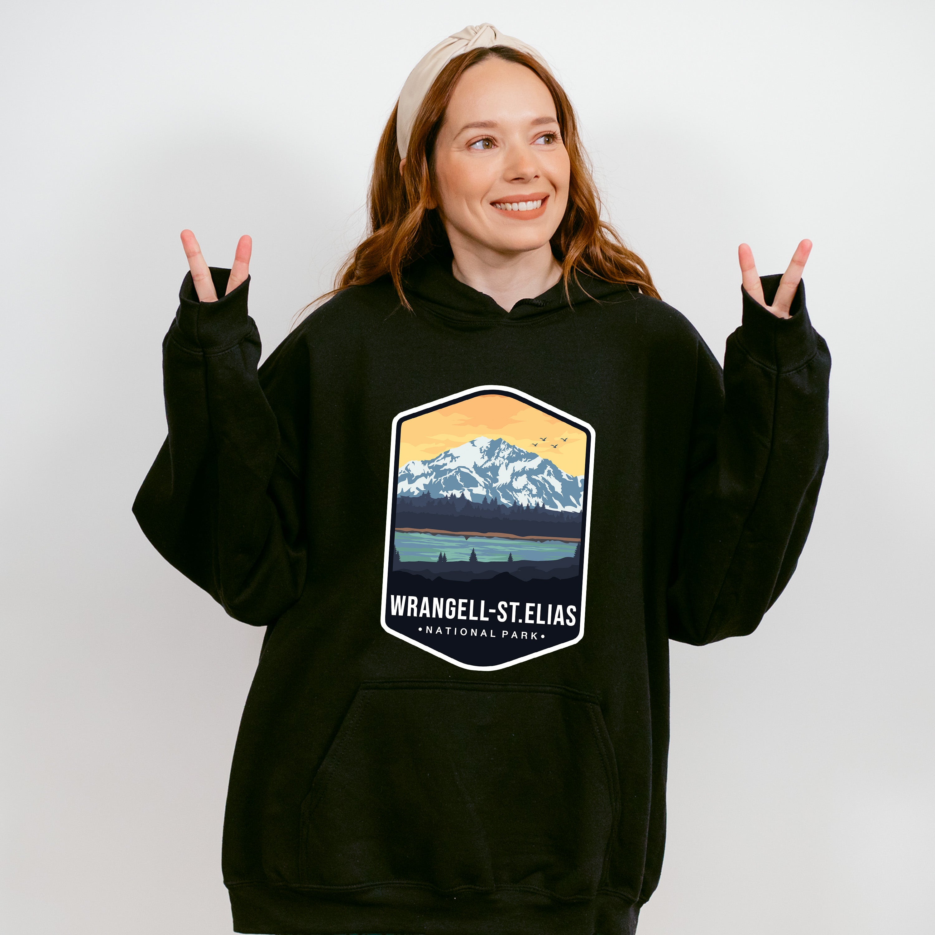 Wrangell St. Elias National Park Colorful Design - National Parks Unisex Crewneck T-Shirt Sweatshirt Hoodie