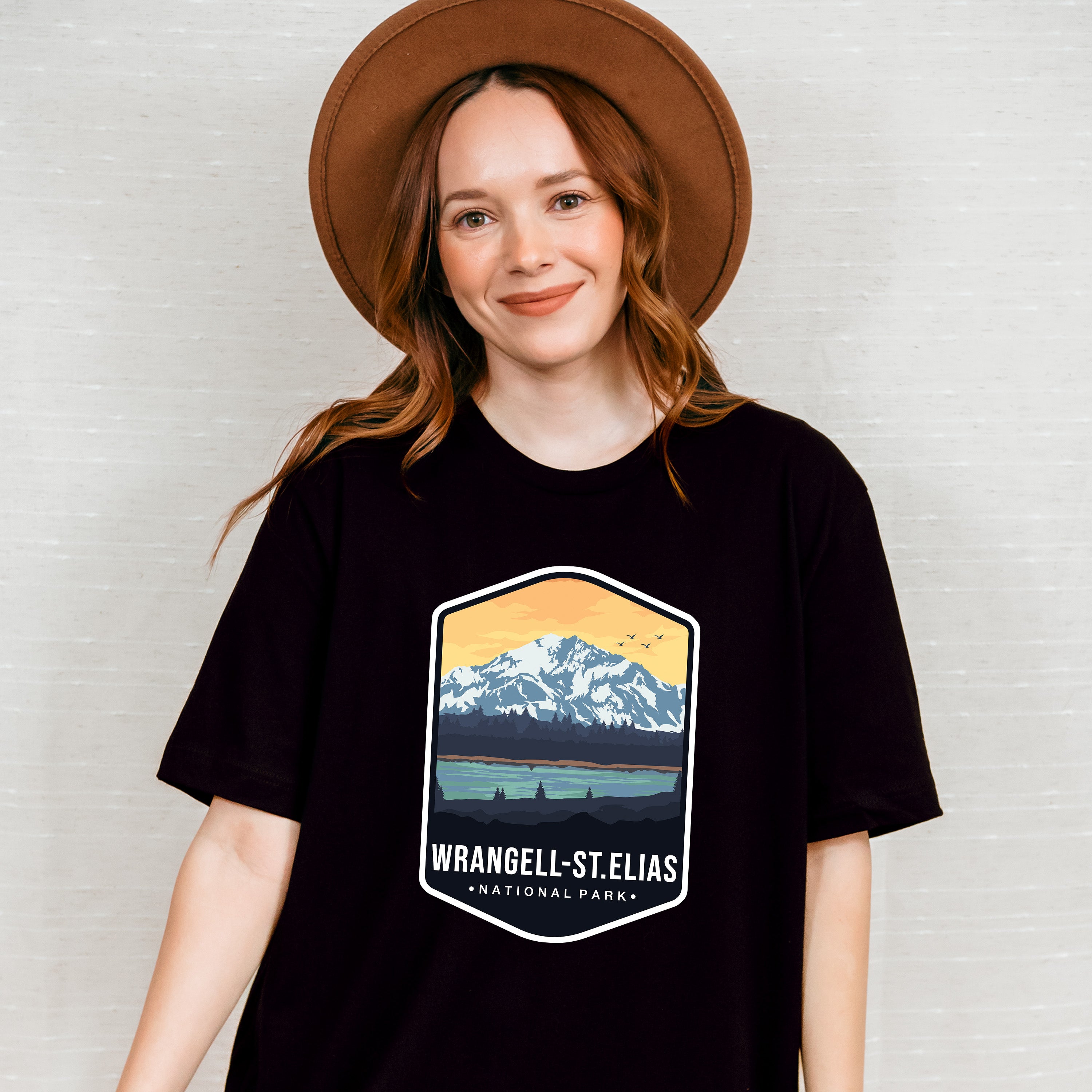 Wrangell St. Elias National Park Colorful Design - National Parks Unisex Crewneck T-Shirt Sweatshirt Hoodie