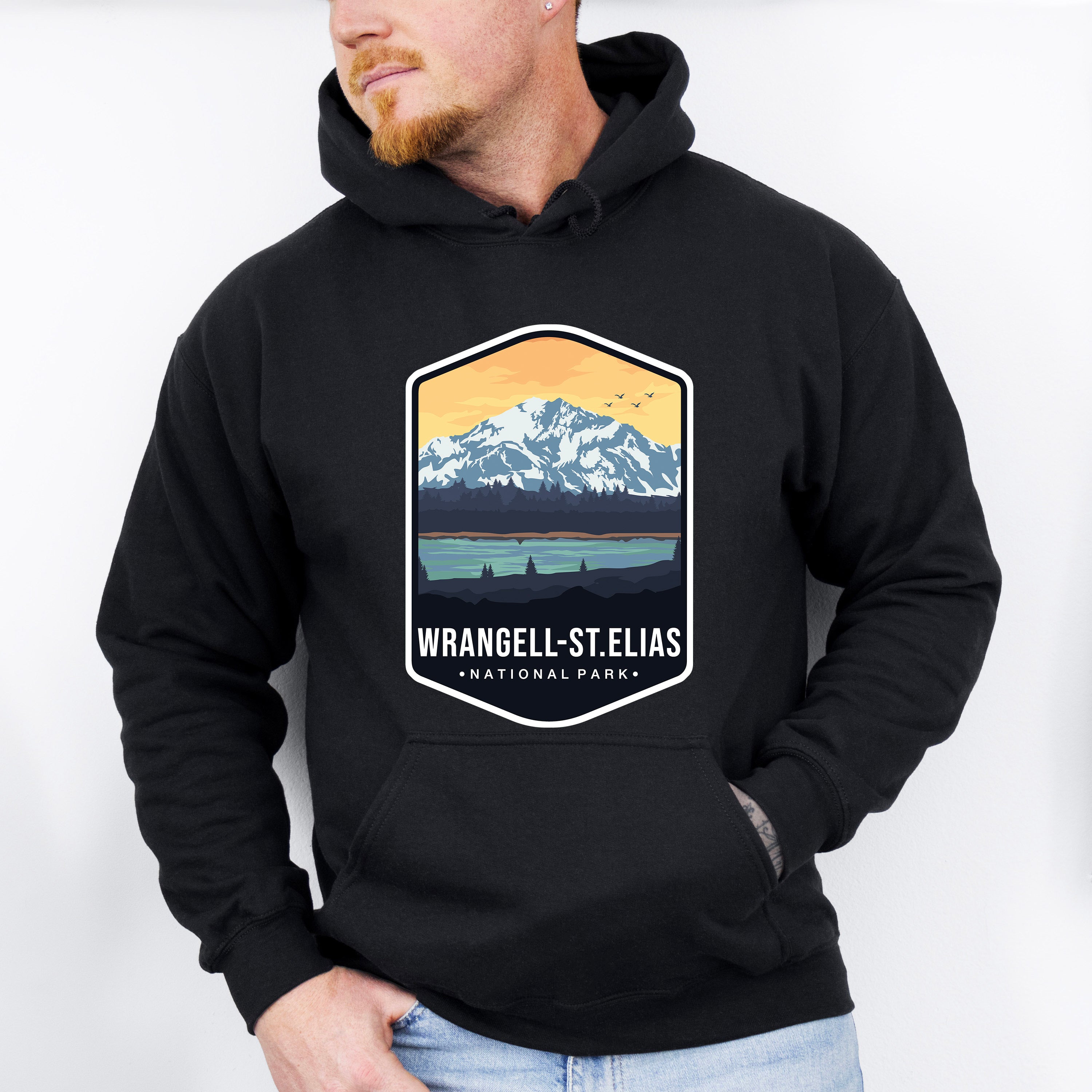 Wrangell St. Elias National Park Colorful Design - National Parks Unisex Crewneck T-Shirt Sweatshirt Hoodie