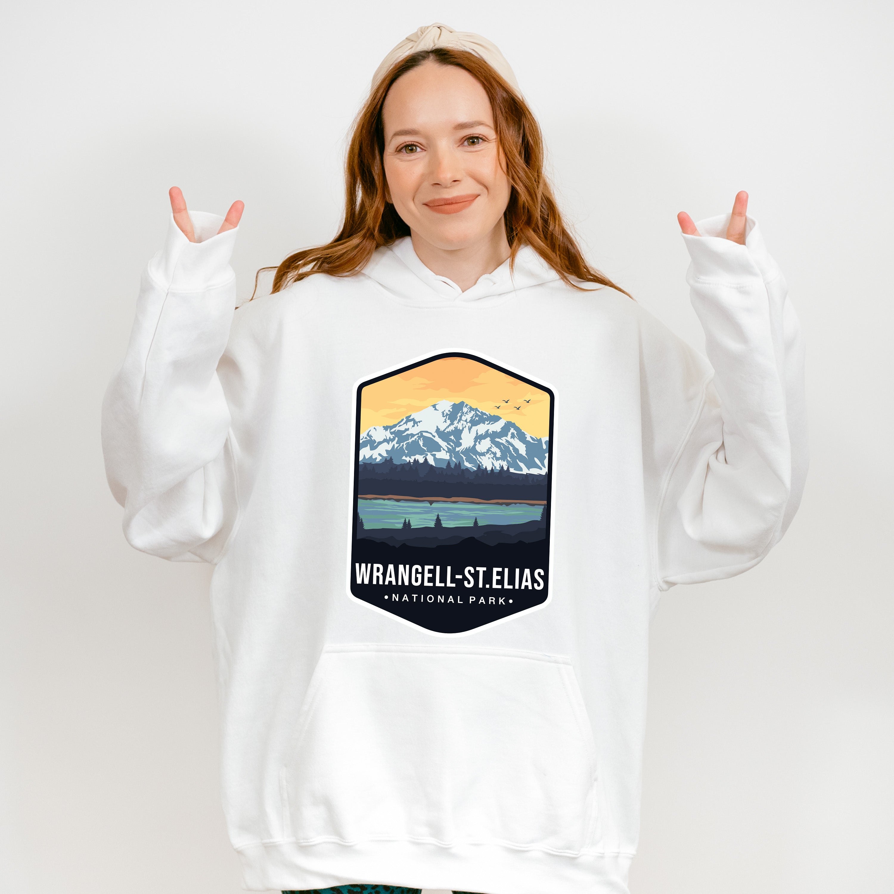 Wrangell St. Elias National Park Colorful Design - National Parks Unisex Crewneck T-Shirt Sweatshirt Hoodie