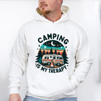 Camping is My Therapy Design - Camping Unisex Crewneck T-Shirt Sweatshirt Hoodie
