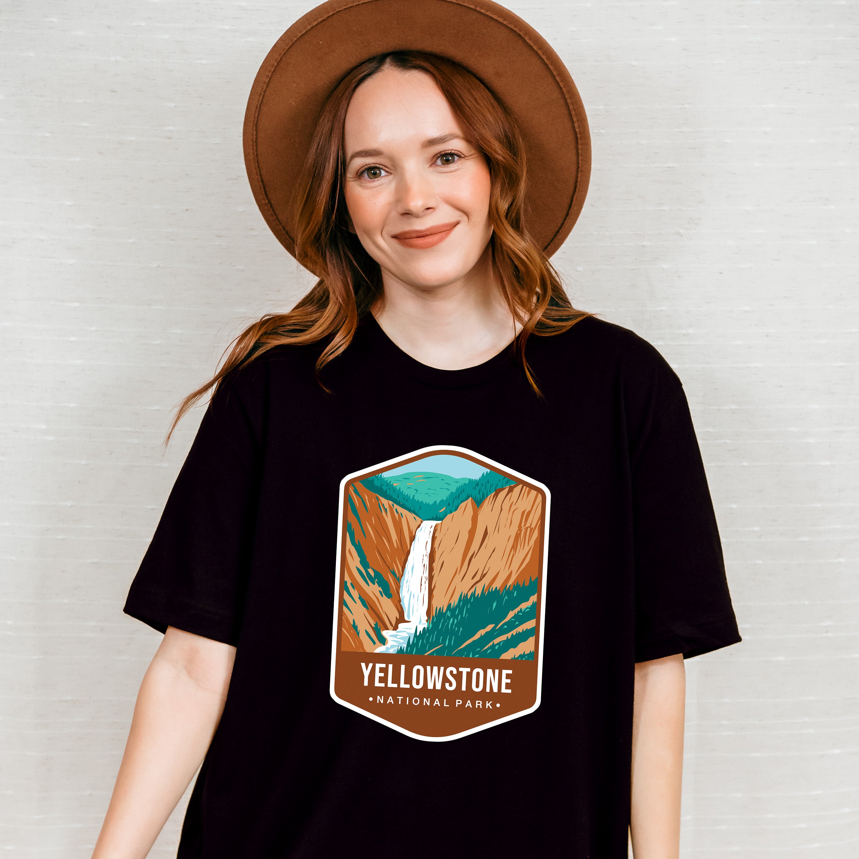 Yellowstone National Park Colorful Design - National Parks Unisex Crewneck T-Shirt Sweatshirt Hoodie