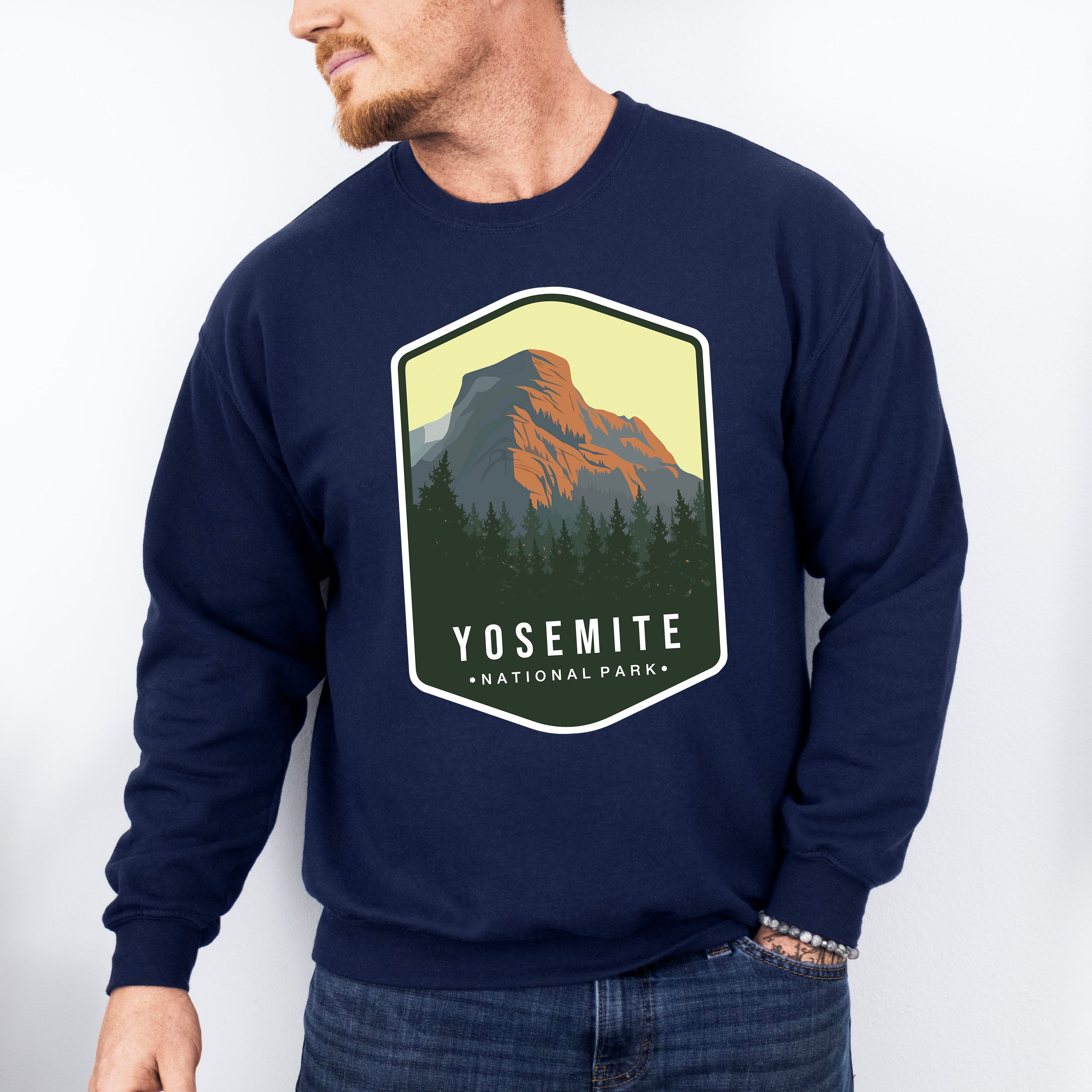 Yosemite National Park Colorful Design - National Parks Unisex Crewneck T-Shirt Sweatshirt Hoodie