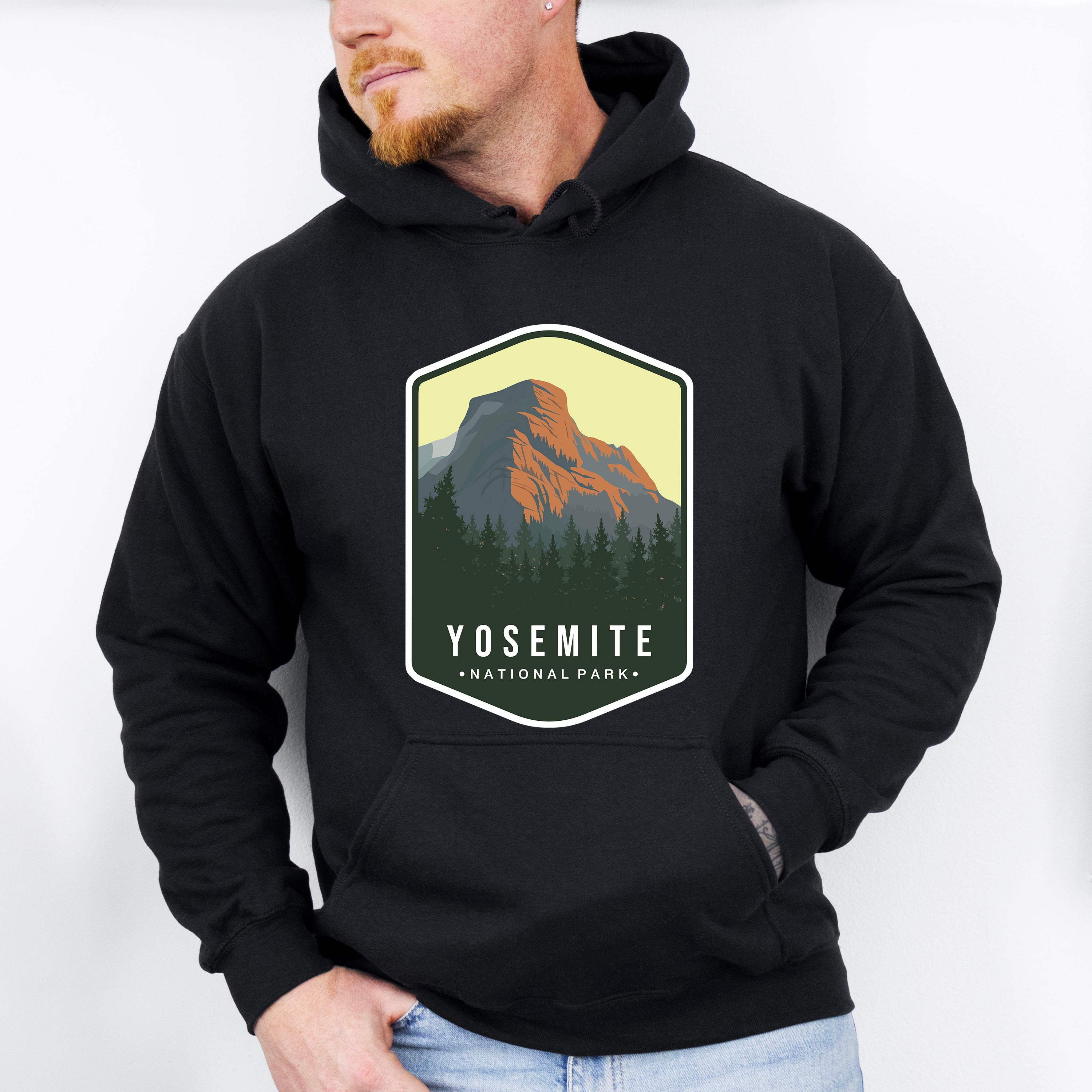 Yosemite National Park Colorful Design - National Parks Unisex Crewneck T-Shirt Sweatshirt Hoodie