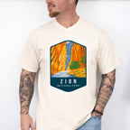 Zion National Park Colorful Design - National Parks Unisex Crewneck T-Shirt Sweatshirt Hoodie