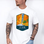 Zion National Park Colorful Design - National Parks Unisex Crewneck T-Shirt Sweatshirt Hoodie