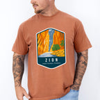 Zion National Park Colorful Design - National Parks Unisex Crewneck T-Shirt Sweatshirt Hoodie