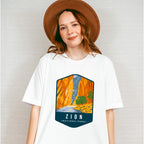 Zion National Park Colorful Design - National Parks Unisex Crewneck T-Shirt Sweatshirt Hoodie