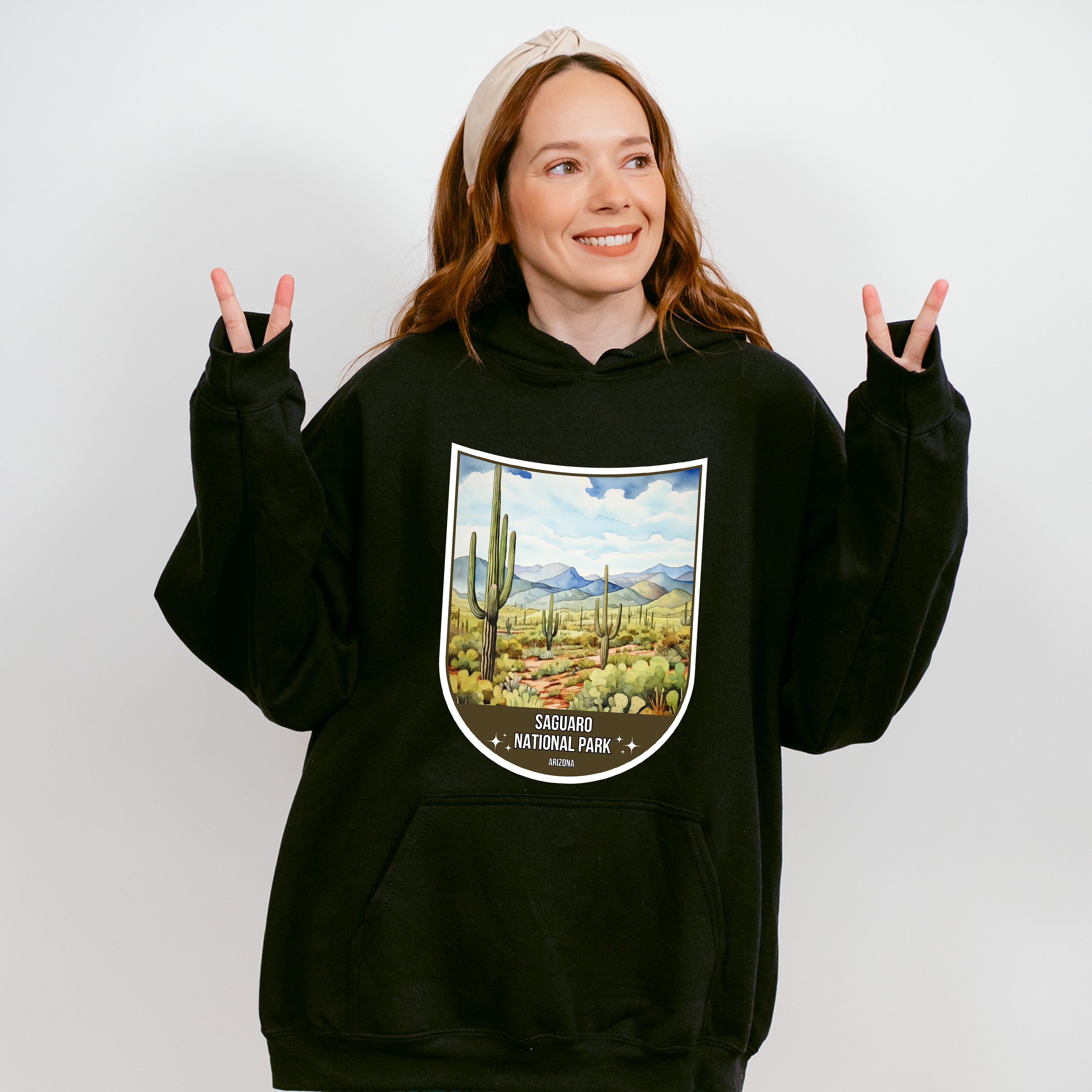 Saguaro Mountain National Park Arizona - National Parks Unisex Crewneck T-Shirt Sweatshirt Hoodie